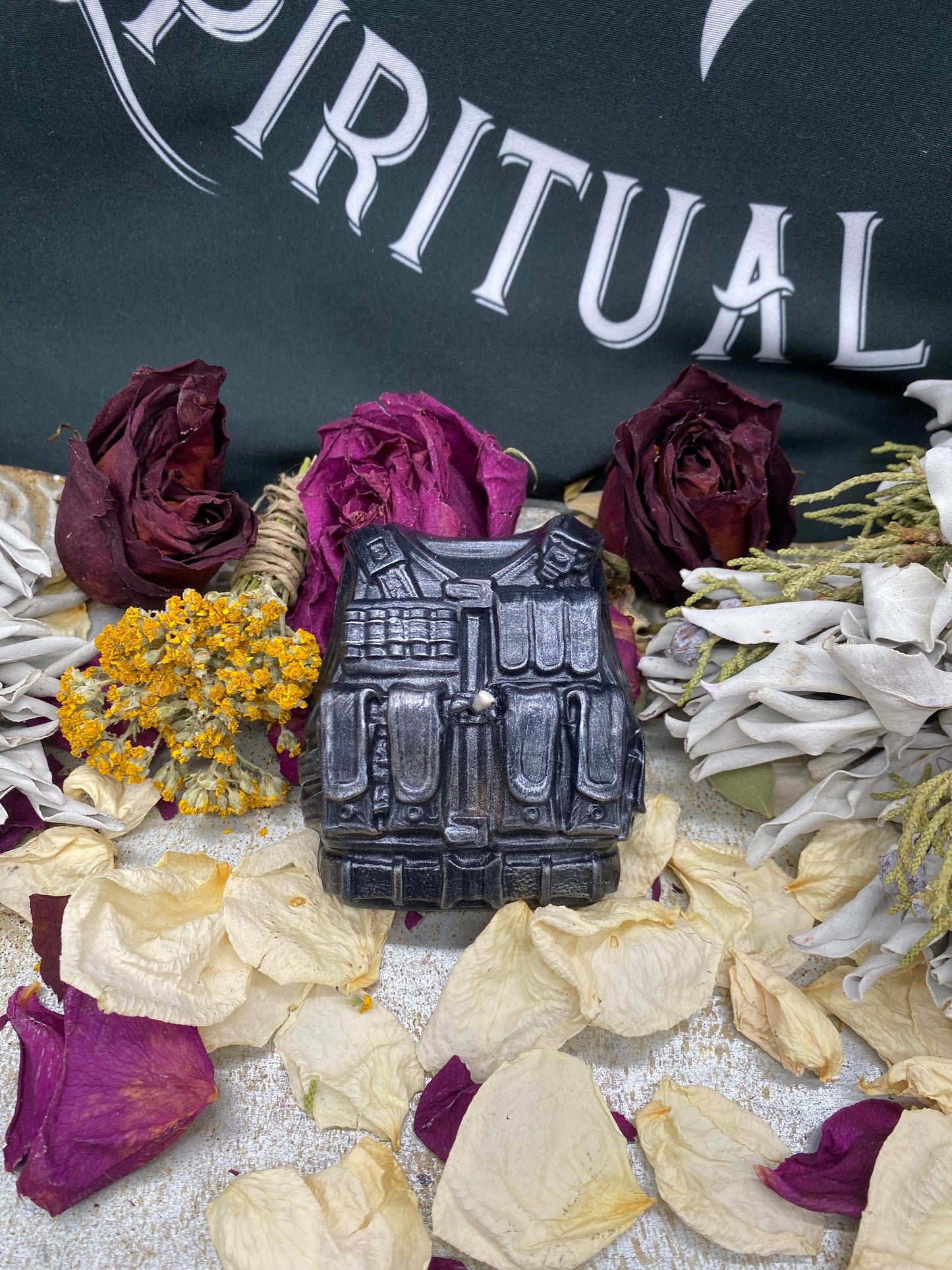 Bulletproof Vest Candle + Protection