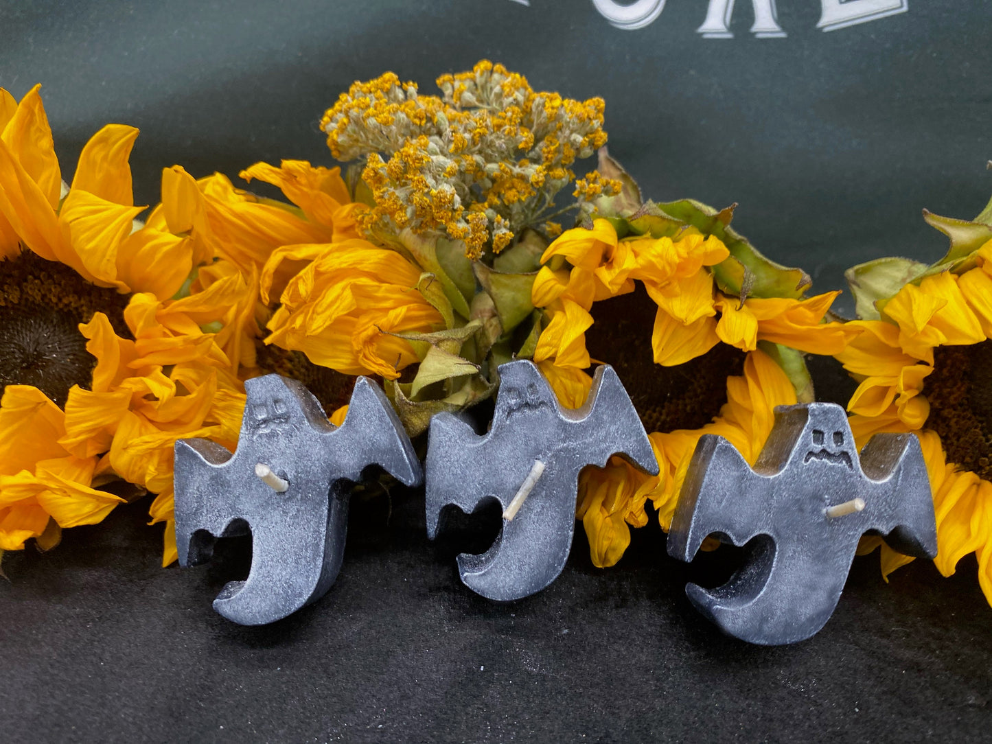 Ghost Tealight Candles + Gift Box + Haint + Spook + Samhain + Halloween