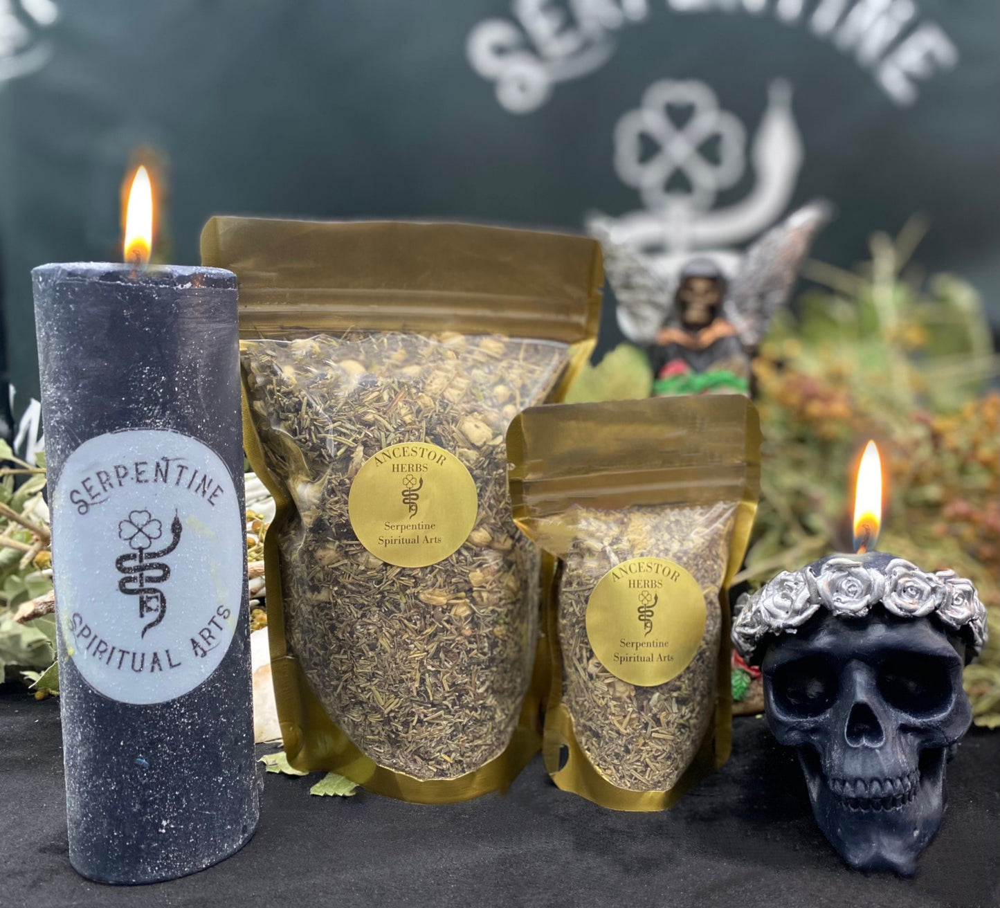 Ancestor Herbs + Herbs for the Dead + Espiritismo + Dia de los Muertos + Samhain + All Souls’ Day + Healing + Elevation + Communication