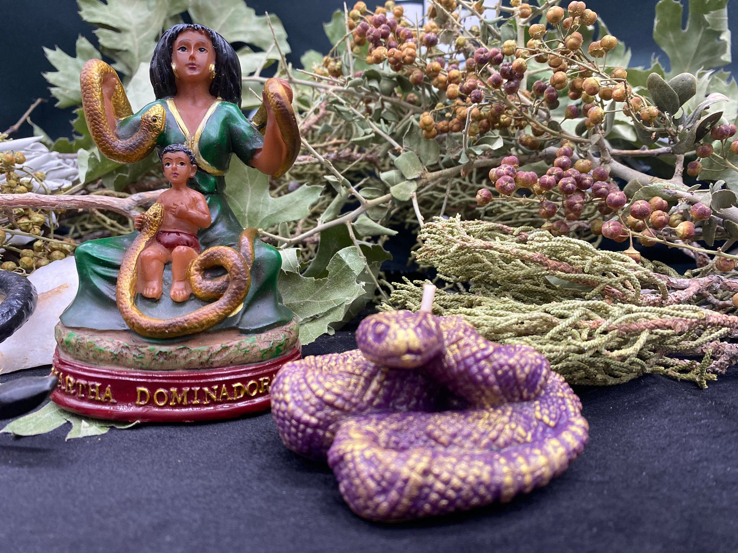 Snake Candle + Transformation + Filomena Lubana + Hecate + La Negra