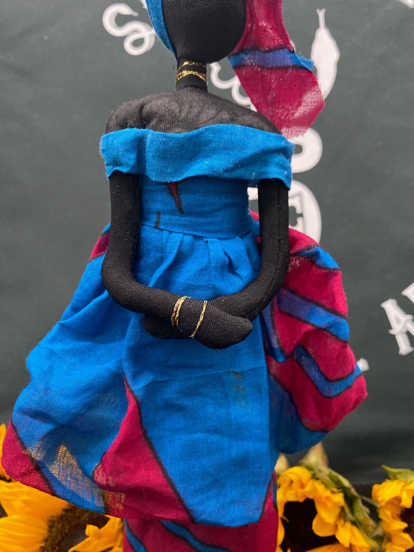 Blue Lingeer Doll + Africa + Senegal + Altar Dollie + La Sirene + Yemaya