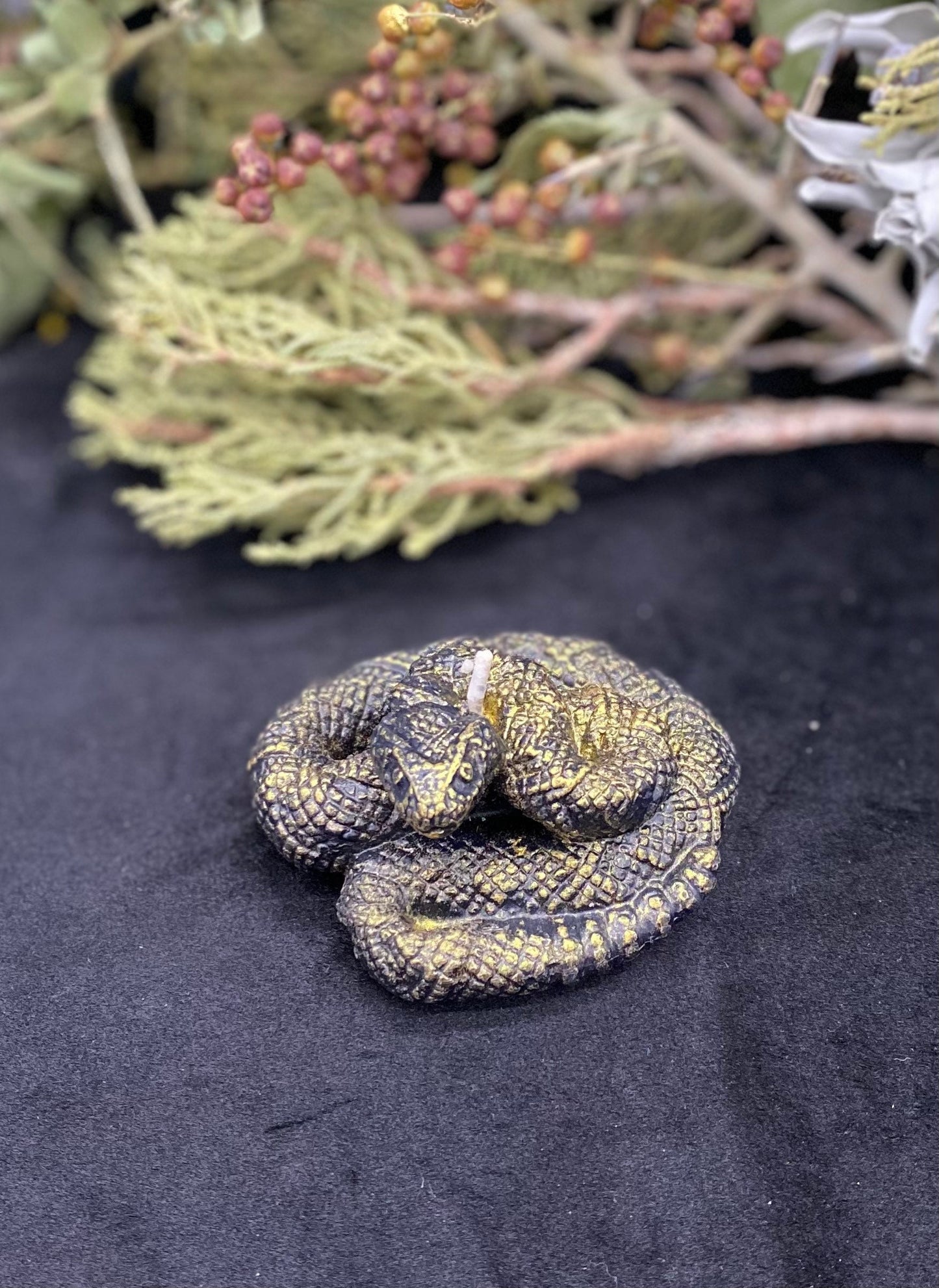 Snake Candle + Transformation + Filomena Lubana + Hecate + La Negra