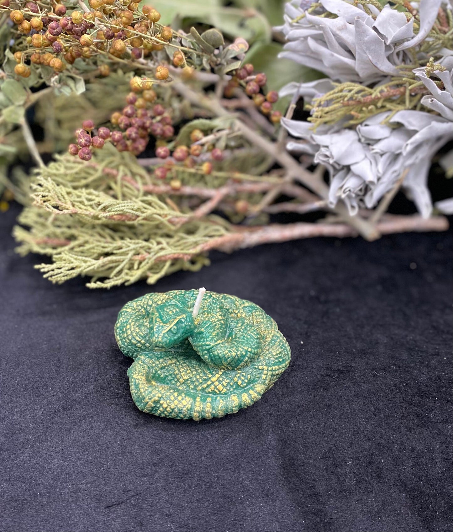 Snake Candle + Transformation + Filomena Lubana + Hecate + La Negra