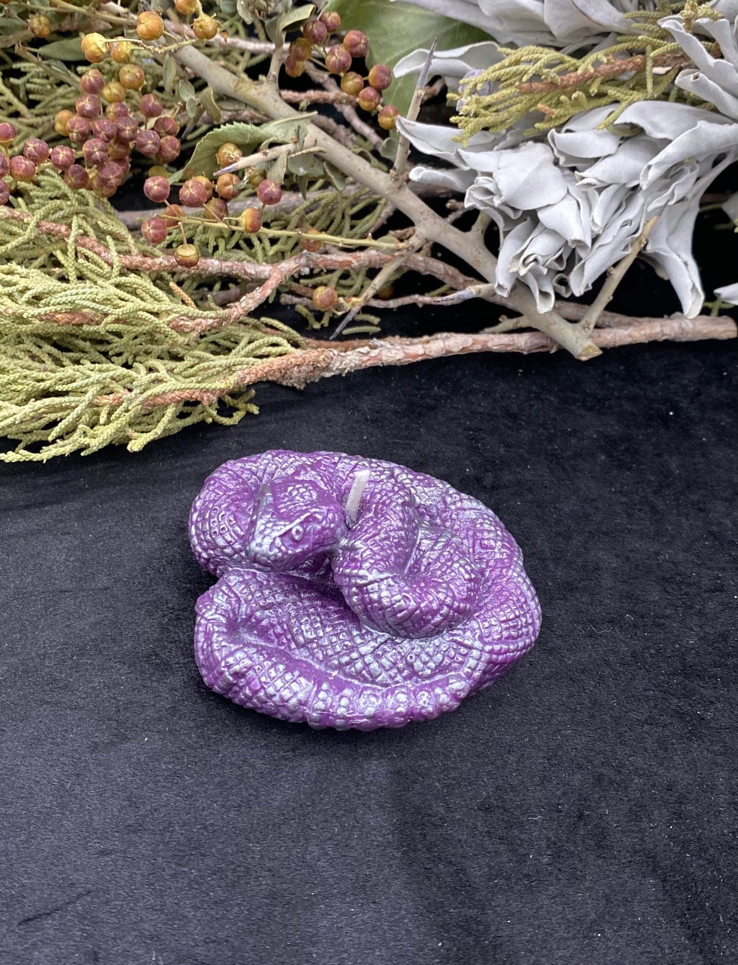 Snake Candle + Transformation + Filomena Lubana + Hecate + La Negra