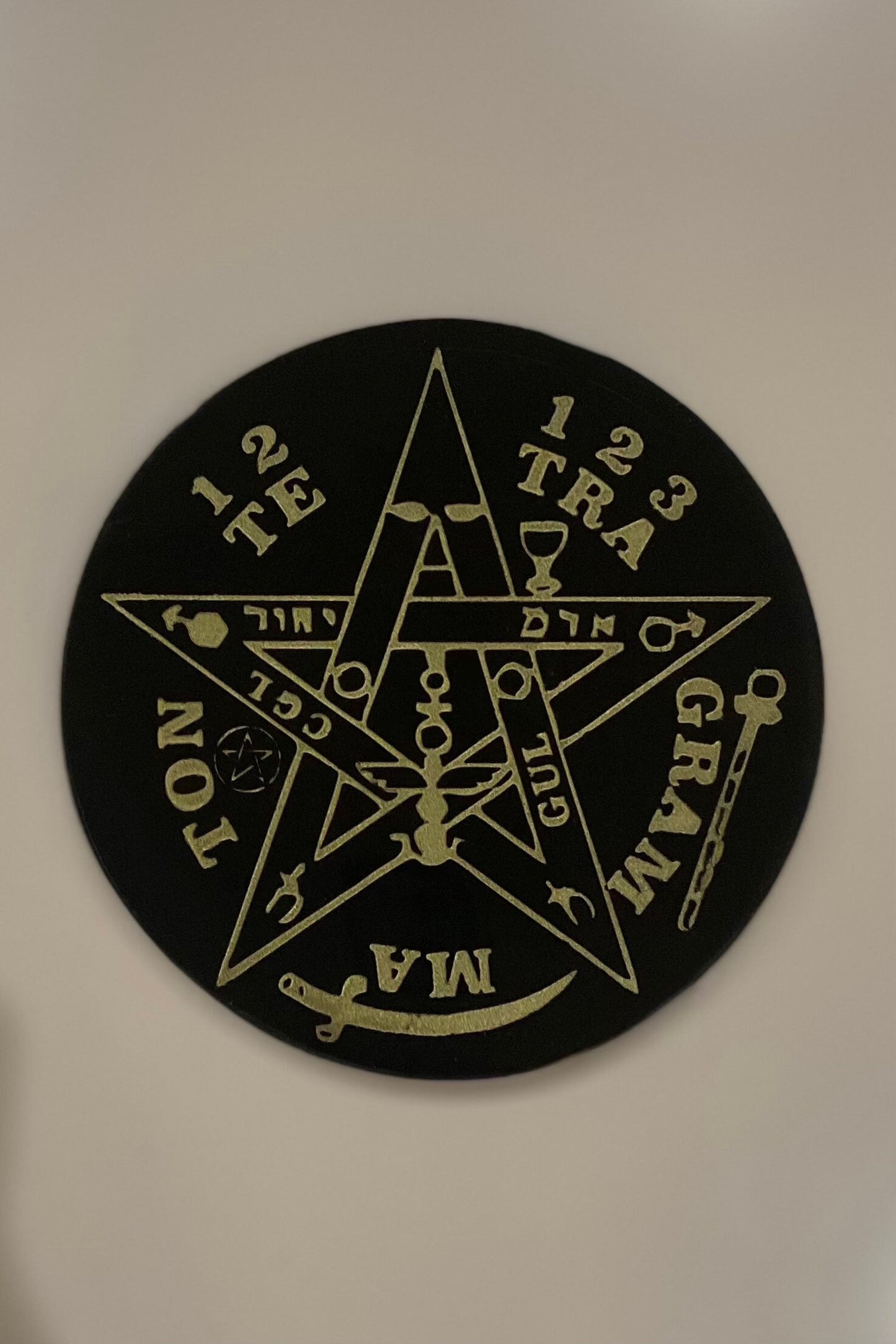 Stone Tetragrammaton Altar Tile + Ritually Cleansed & Charged + Ceremonial Magick + Sorcery + Necromancy