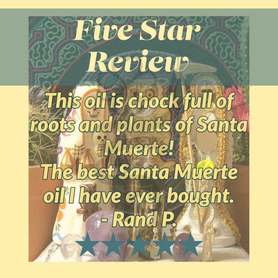 Santa Muerte Blanca Oil + Cleansing + Healing + Psychic
