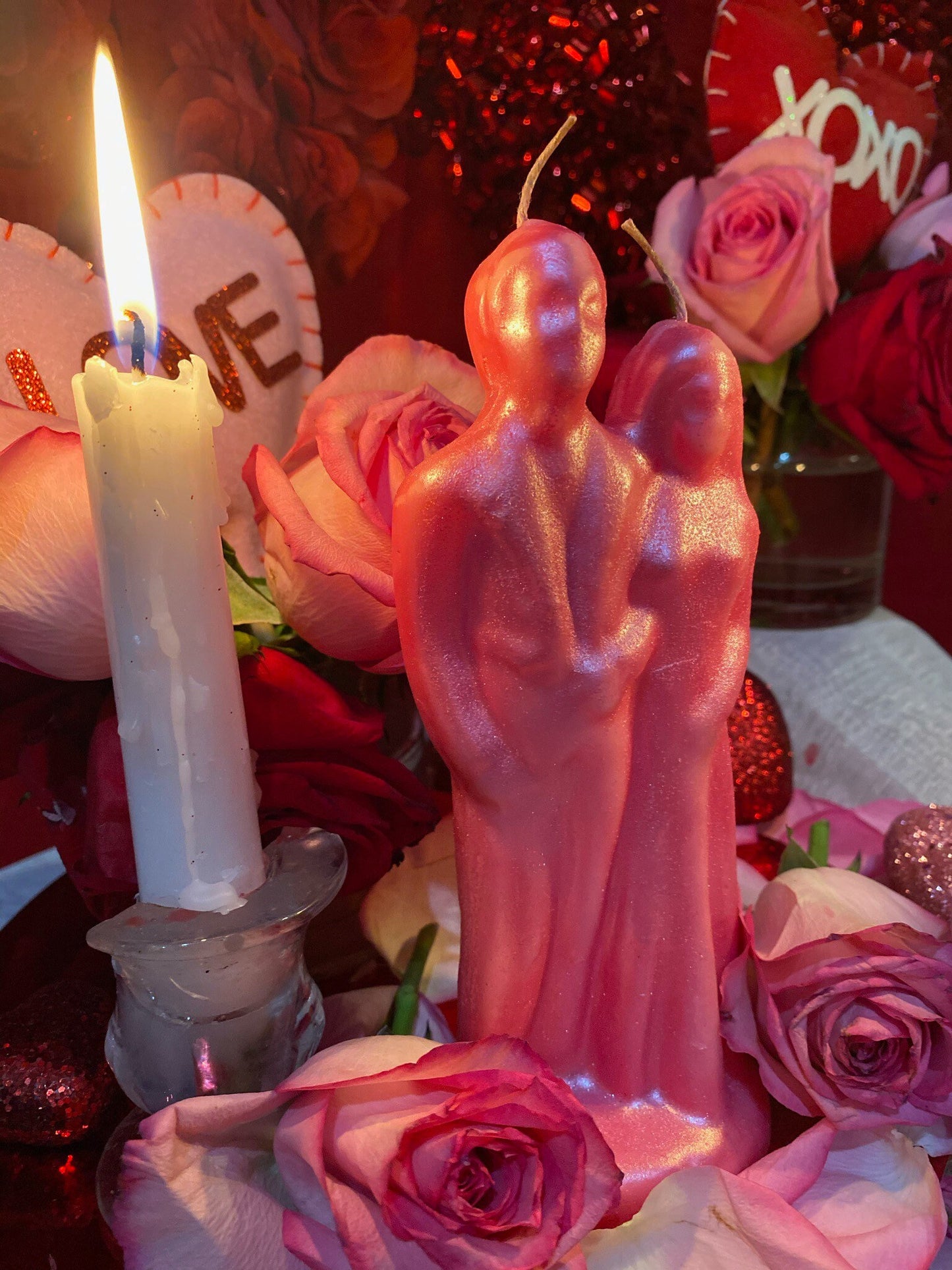 Bride & Groom + Engagement + Love + Marriage + Soulmates + Friendship Candle