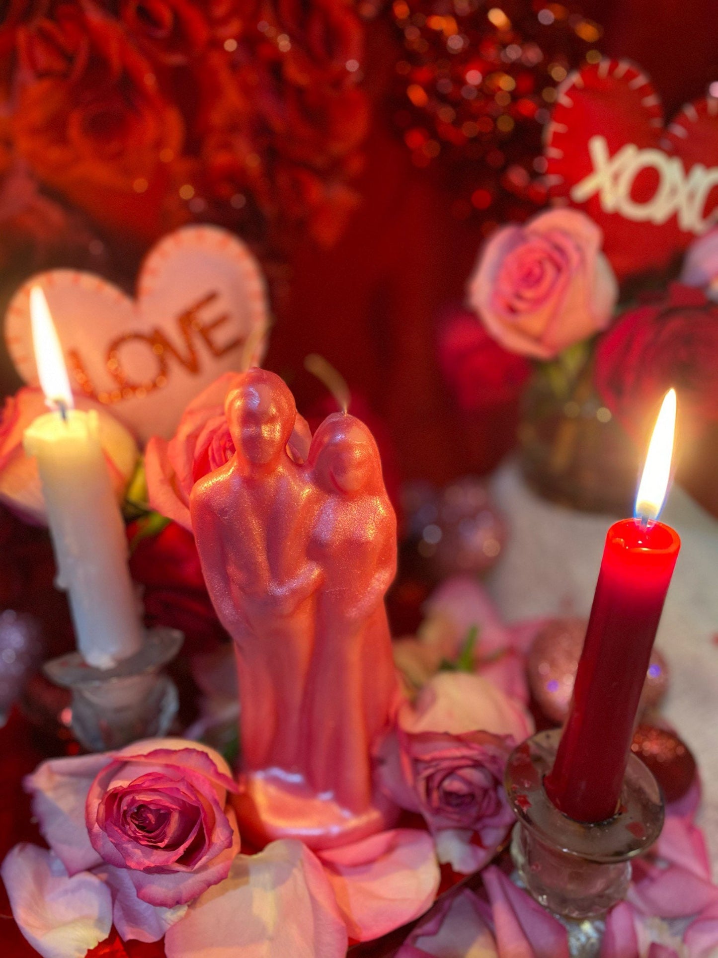 Bride & Groom + Engagement + Love + Marriage + Soulmates + Friendship Candle