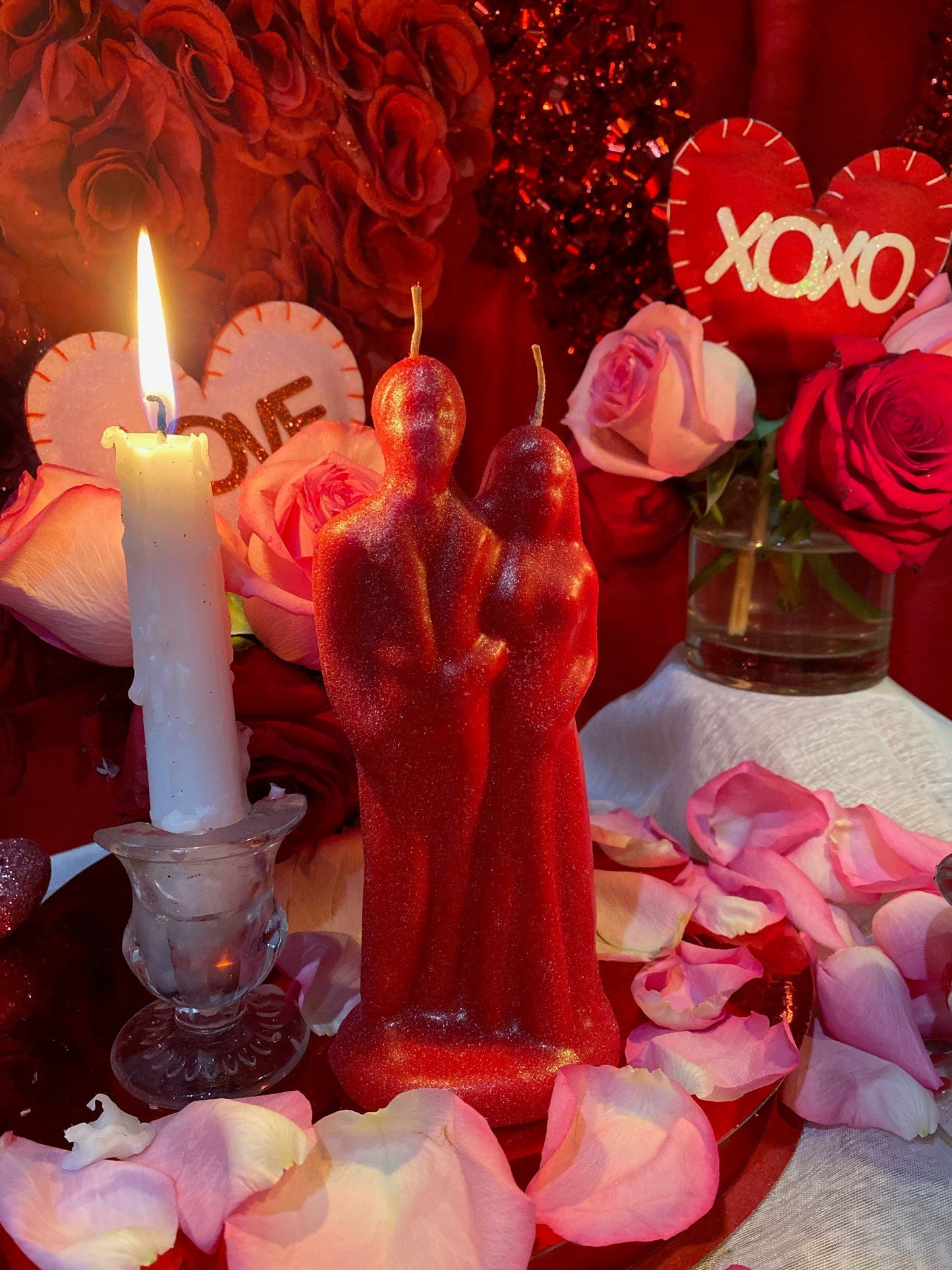 Bride & Groom + Engagement + Love + Marriage + Soulmates + Friendship Candle
