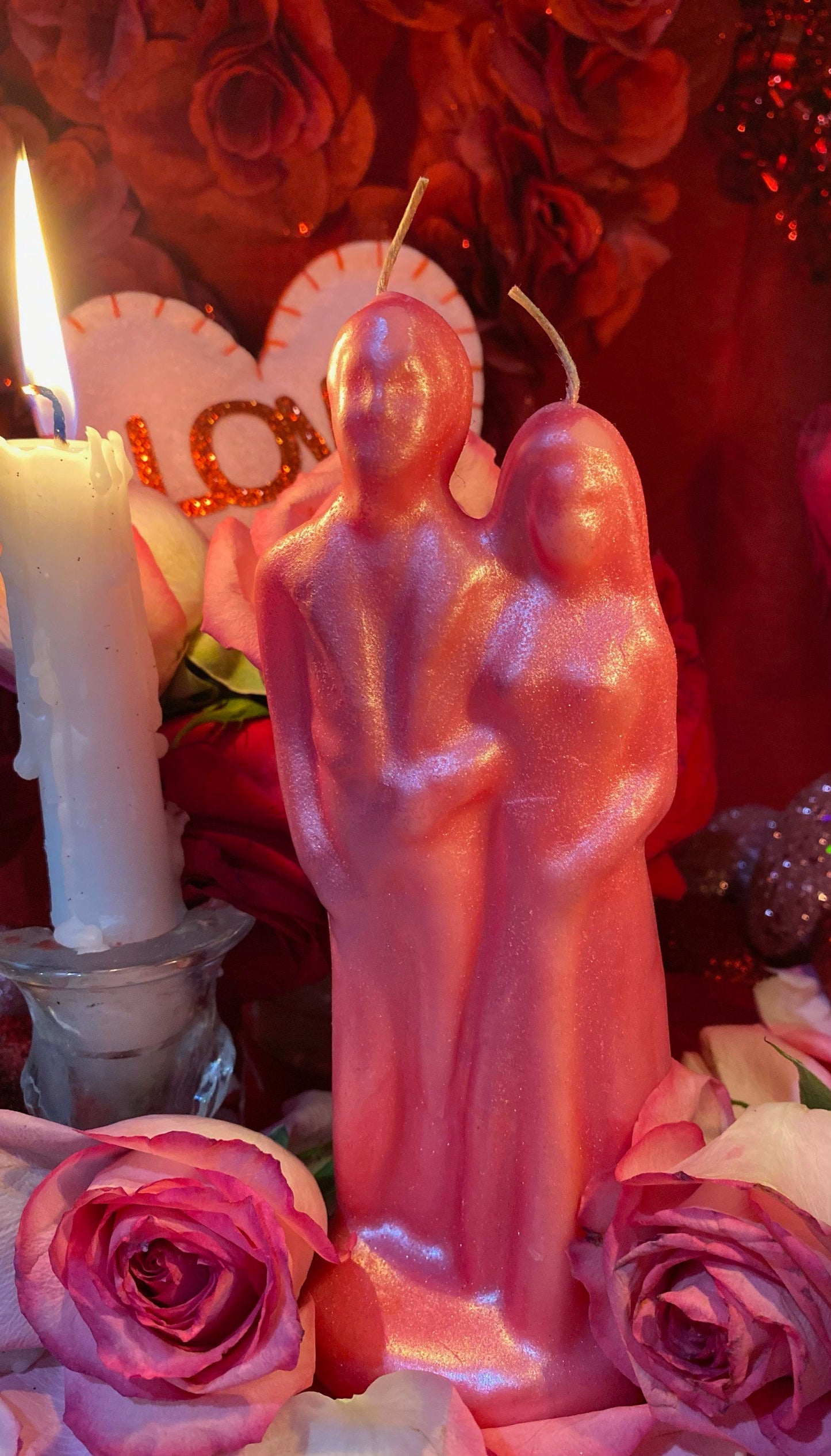 Bride & Groom + Engagement + Love + Marriage + Soulmates + Friendship Candle