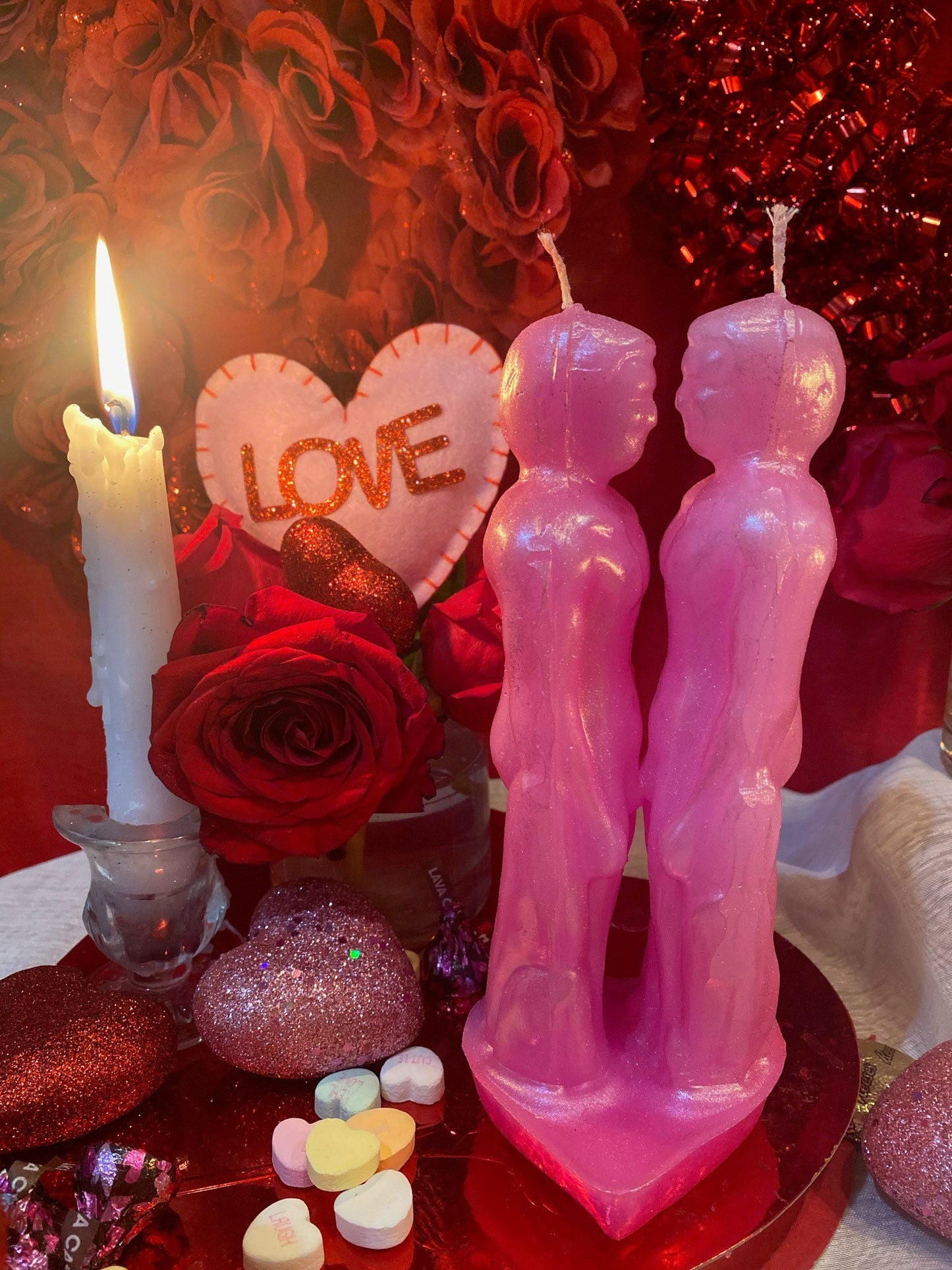Gay Lovers Candle + Passion + Binding + Husbands + Marriage + Grooms + Friendship Candle