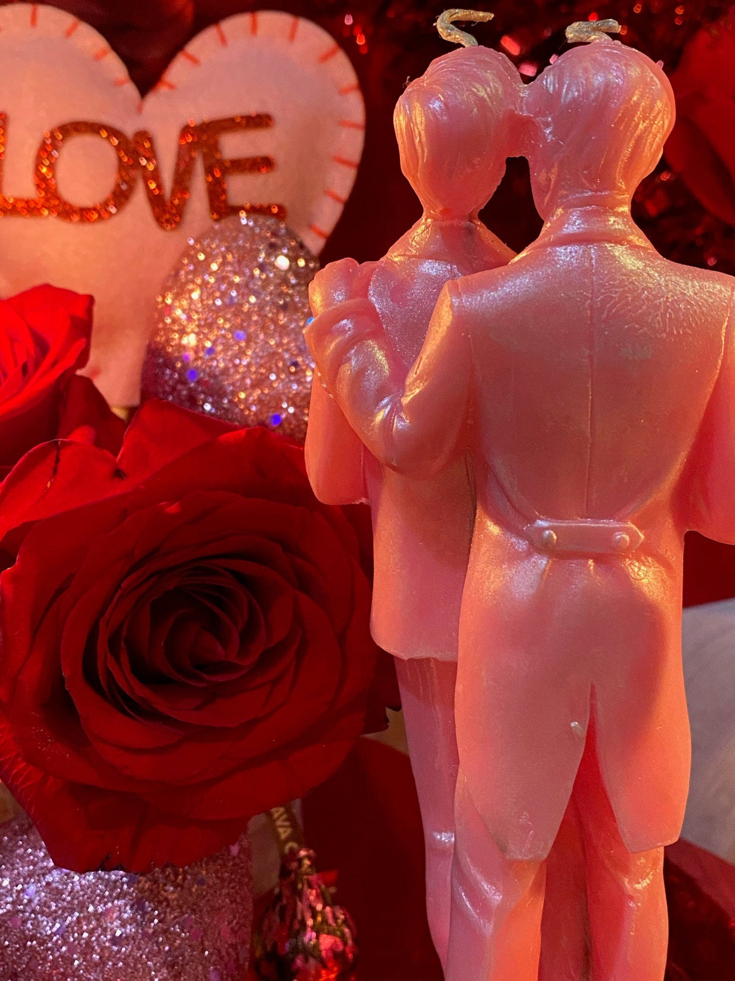 Gay Love Candle + Grooms + Marriage + Husbands + Friendship