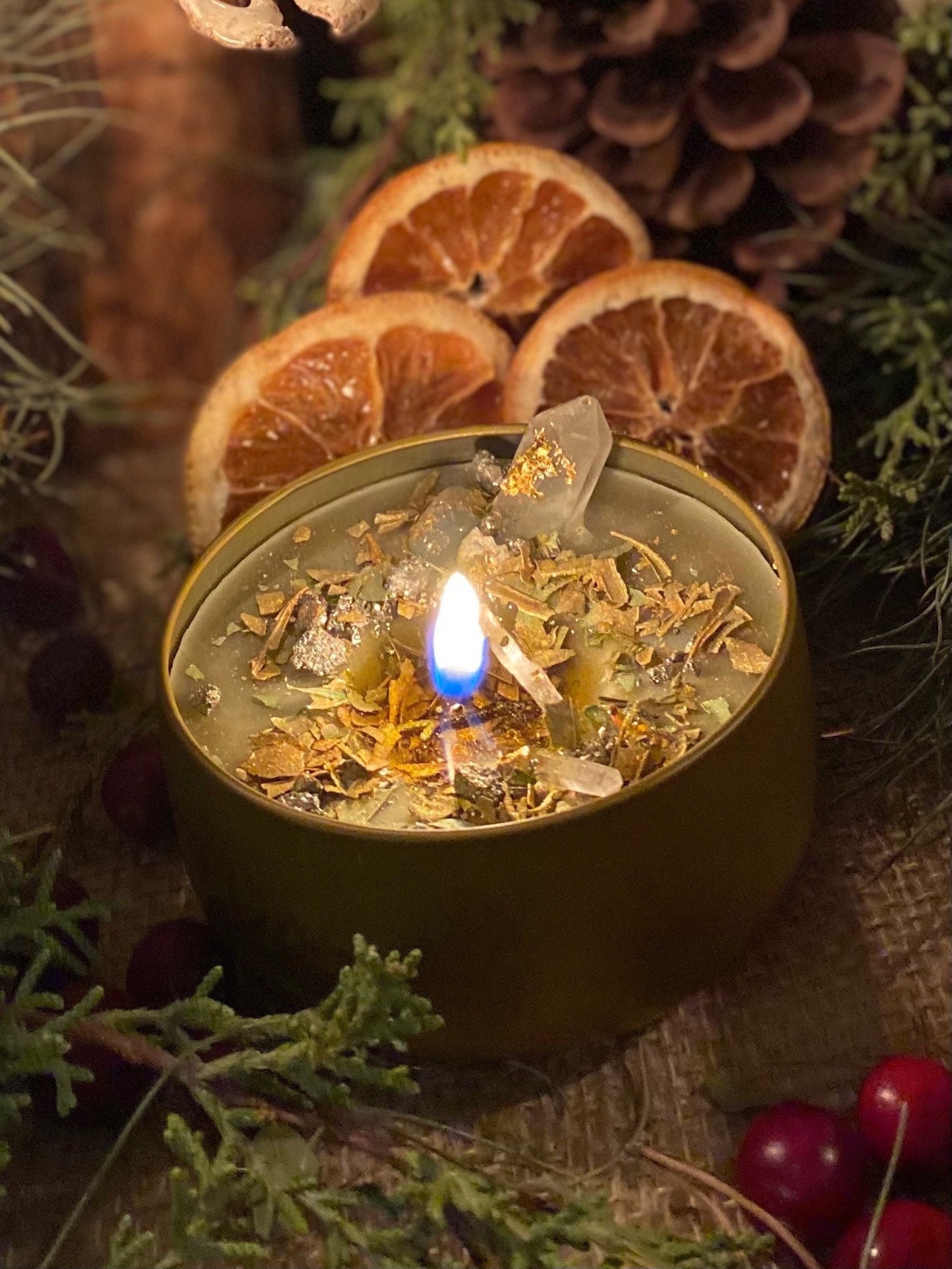 Bayberry Candle + Home Blessing + Prosperity + Luck + Reiki Charged + Naturally Scented + Soft Aroma