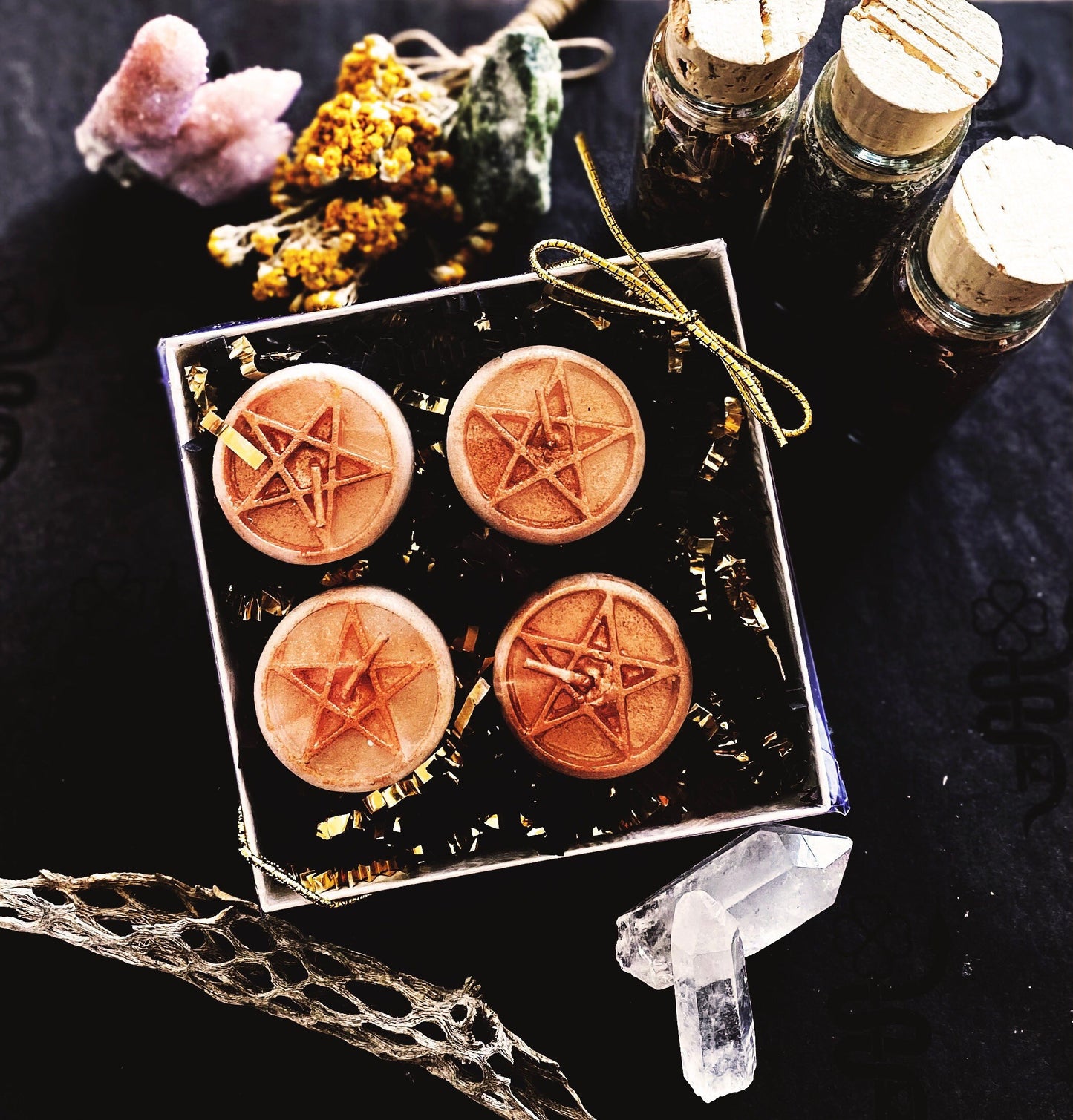 Pentacle Tealight Candles in Gift Box