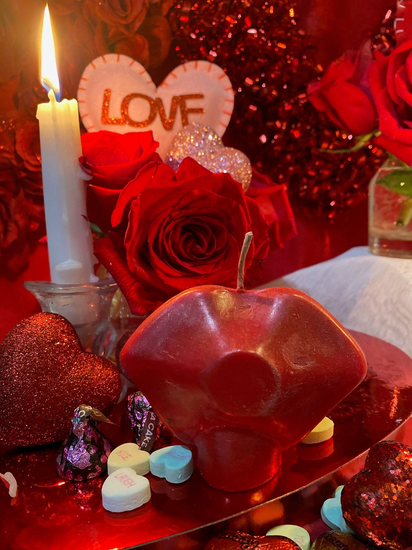 Lips Candle + Great for Kiss Me Now! Workings