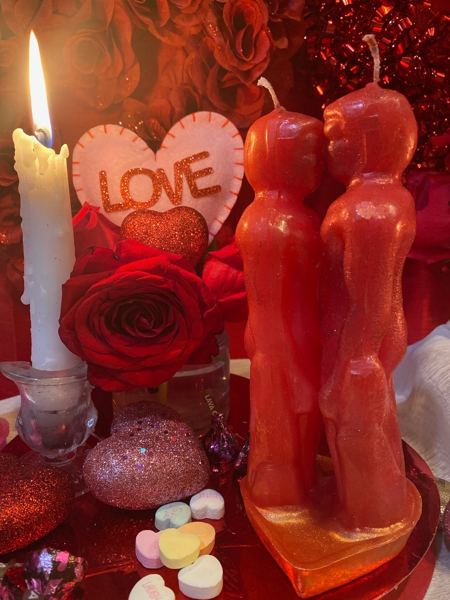 Gay Lovers Candle + Passion + Binding + Husbands + Marriage + Grooms + Friendship Candle