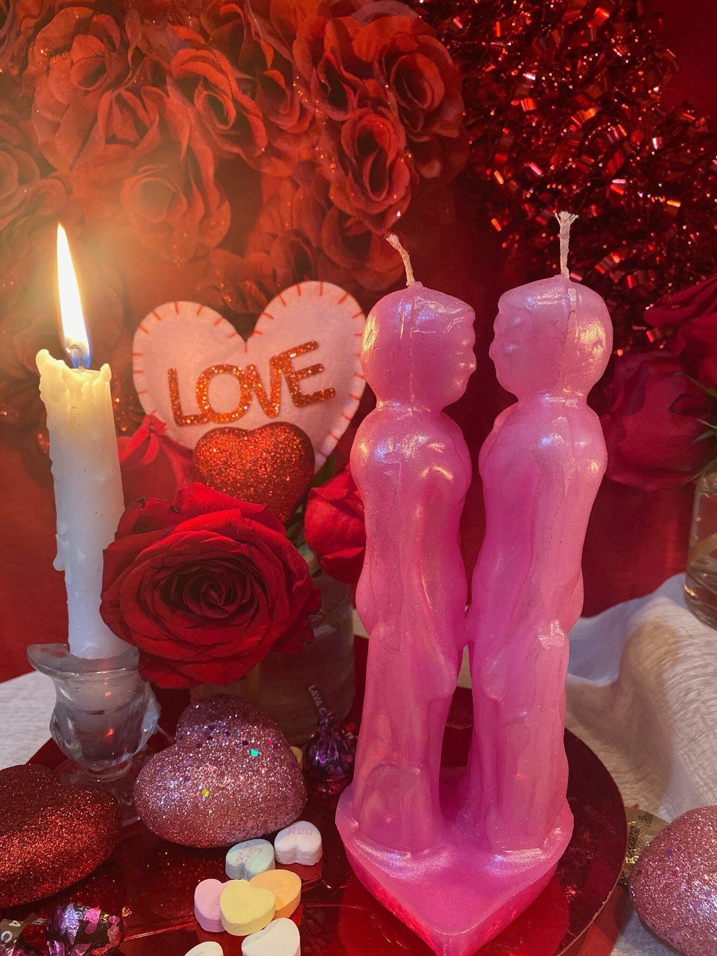 Gay Lovers Candle + Passion + Binding + Husbands + Marriage + Grooms + Friendship Candle