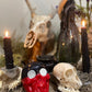 Reversing Skull Candle with Mirror Eyes + Revealing + Mirror Work