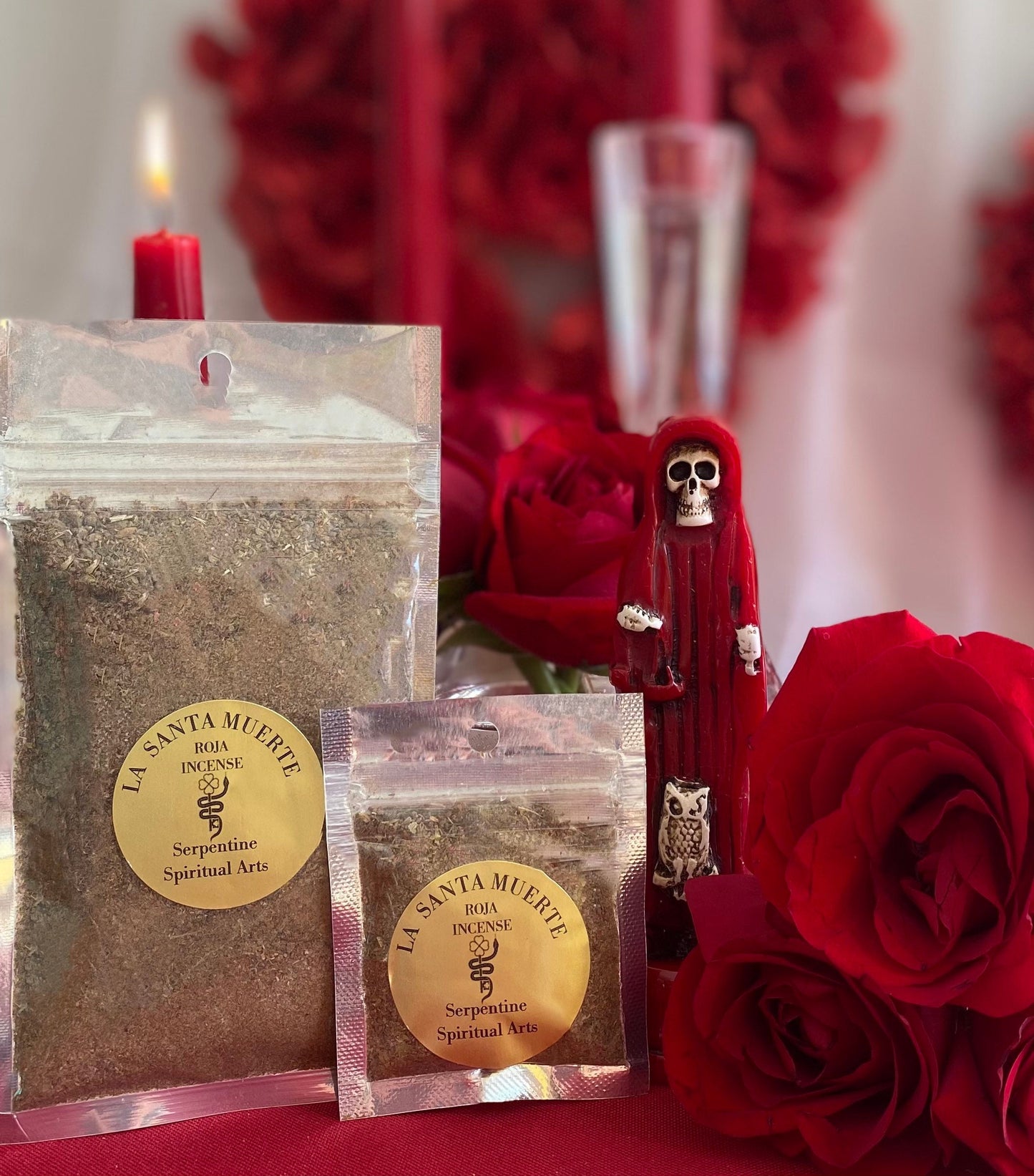 Santa Muerte Roja Incense + Hand Blended + Sahumerio