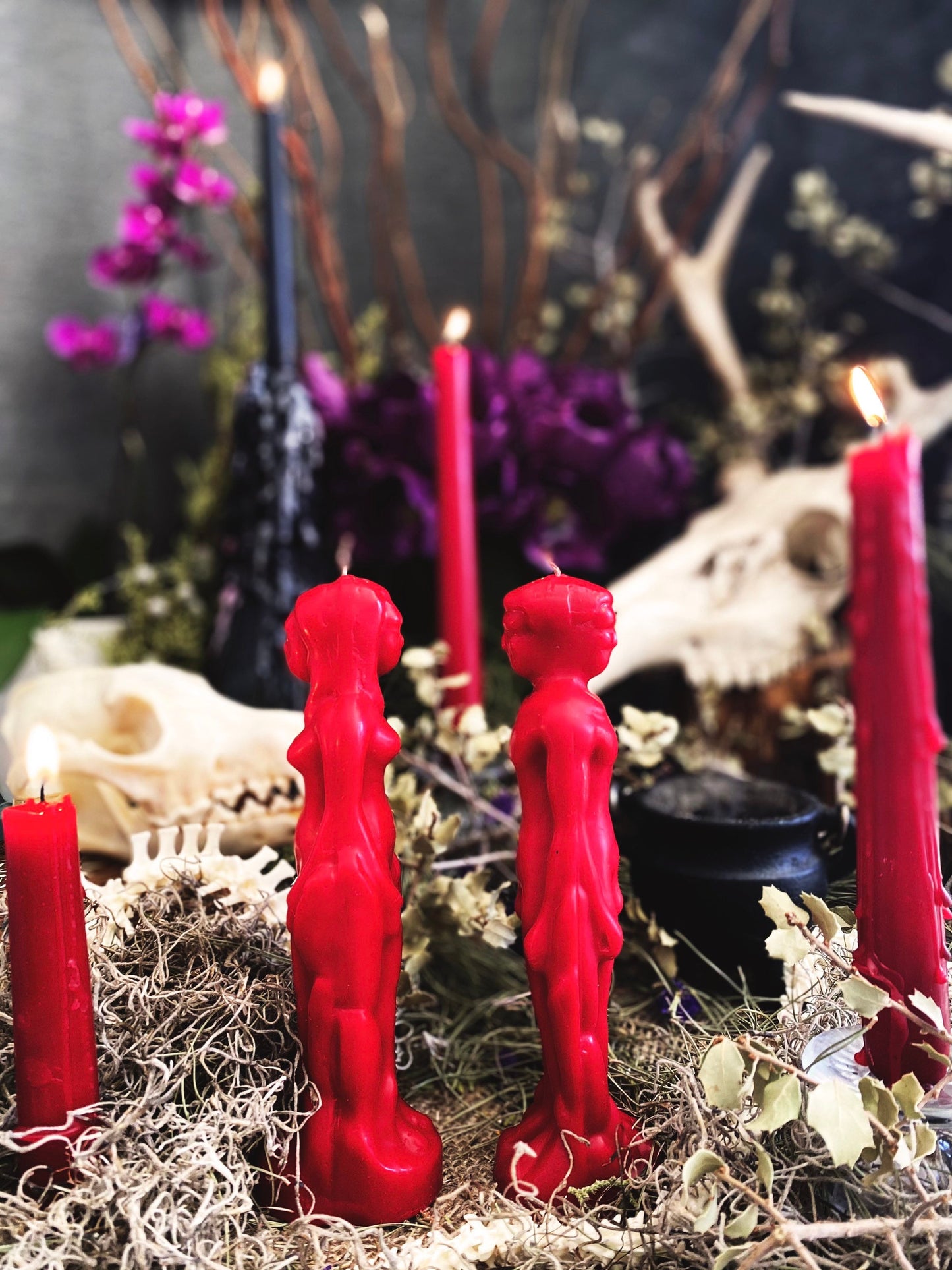 Two-Faced Female or Male Figure Candle + Backstabber + Gossiper + Undecided + Of Two Minds