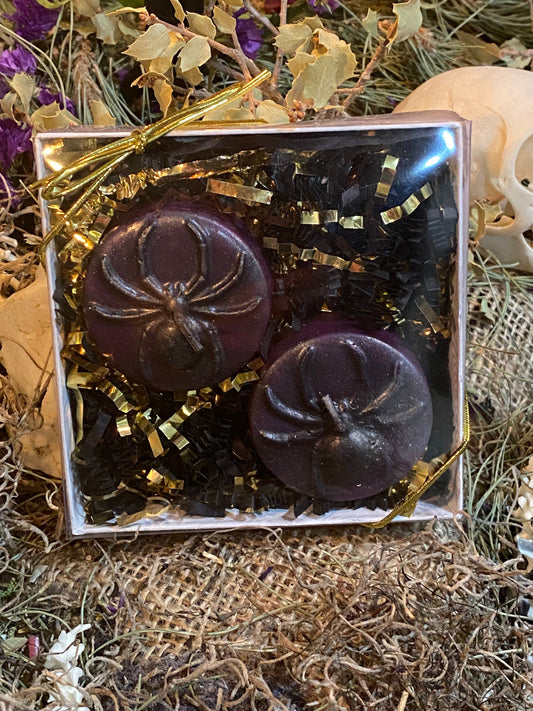 Spider Tealight Candles + Gift Box + Santa Muerte + Samhain + Halloween