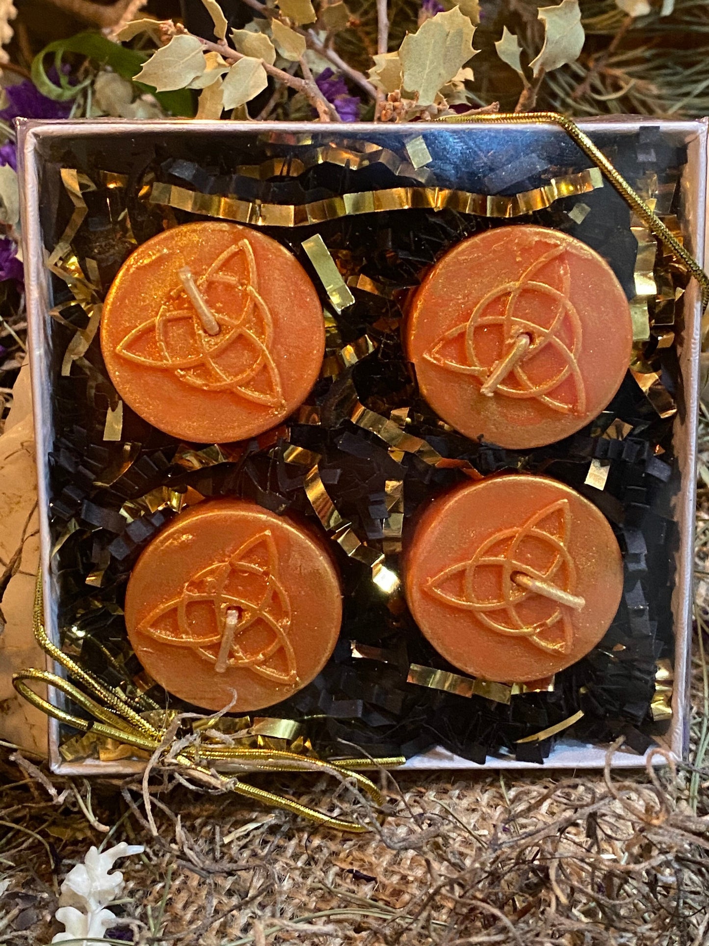 Triquetra Tealight Candles in Gift Box