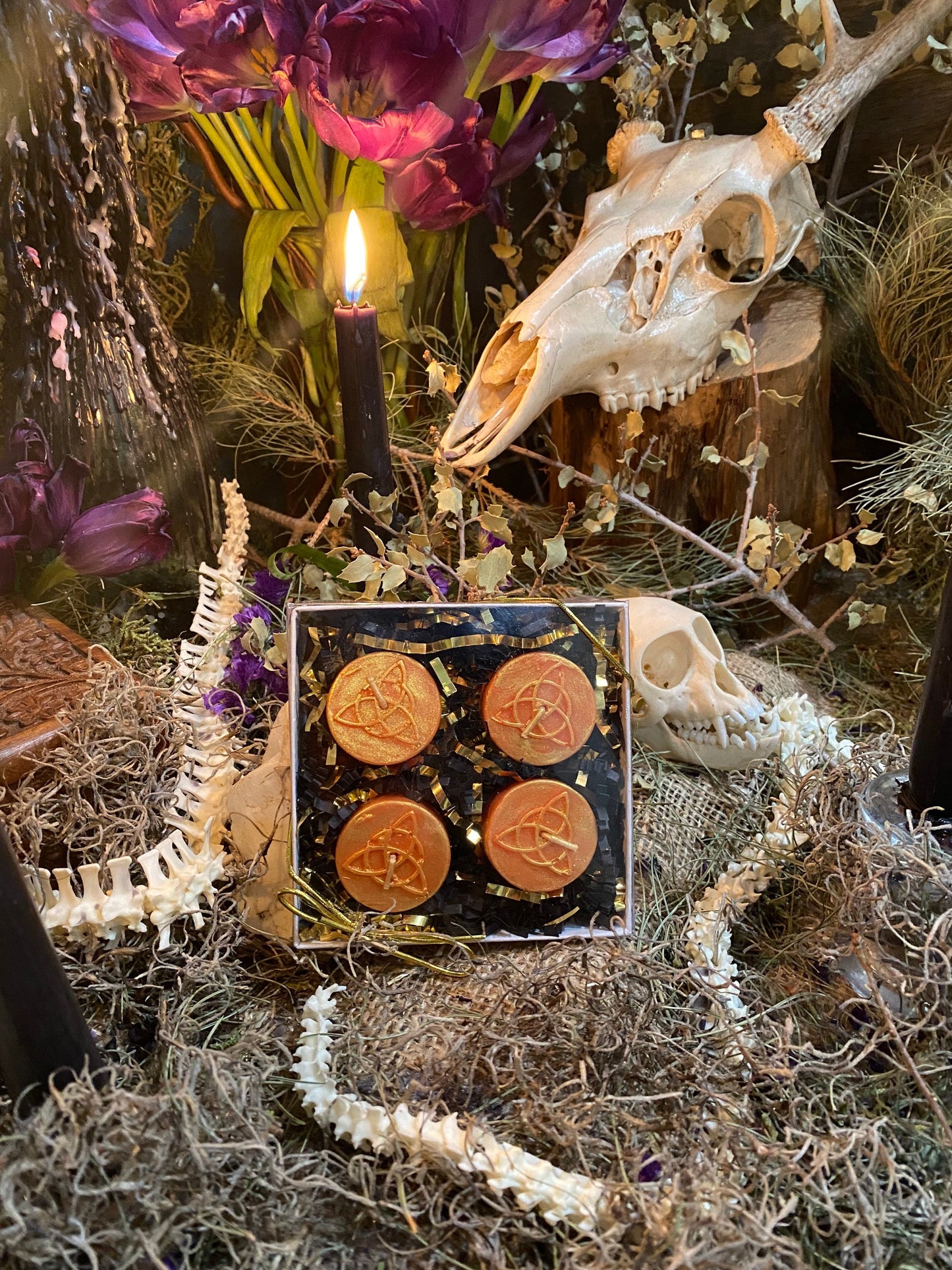 Triquetra Tealight Candles in Gift Box