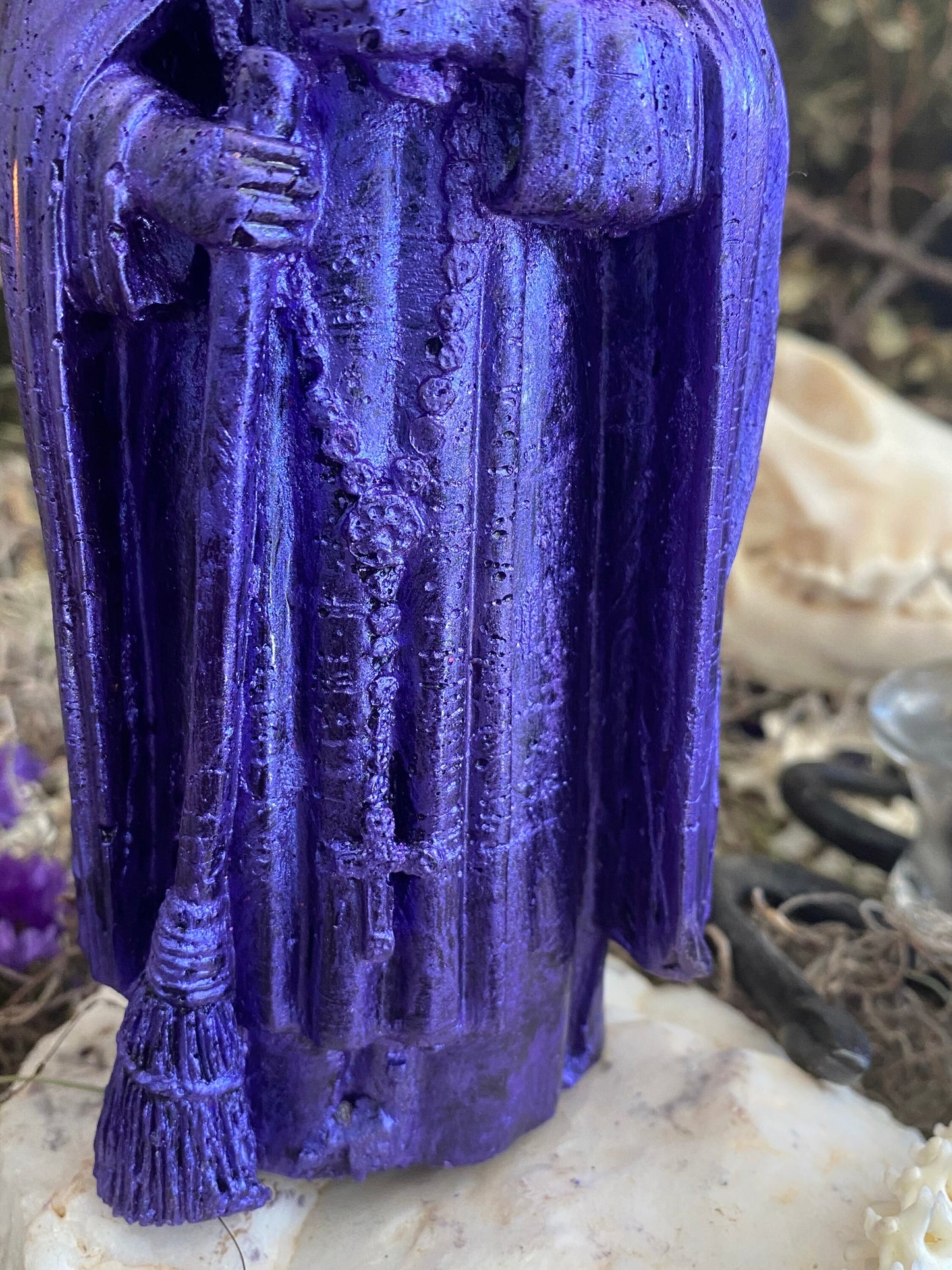 Baron Samedi Figure Candle + Blessed + Fixed Protection + Justice + Healing + Money