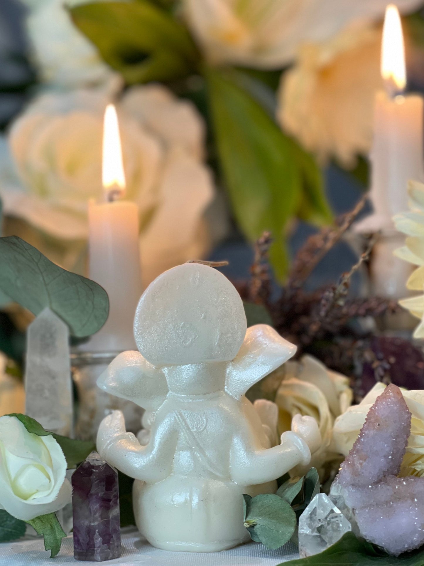 Ganesha Figure Candle + Road Opener + Obstacle Remover