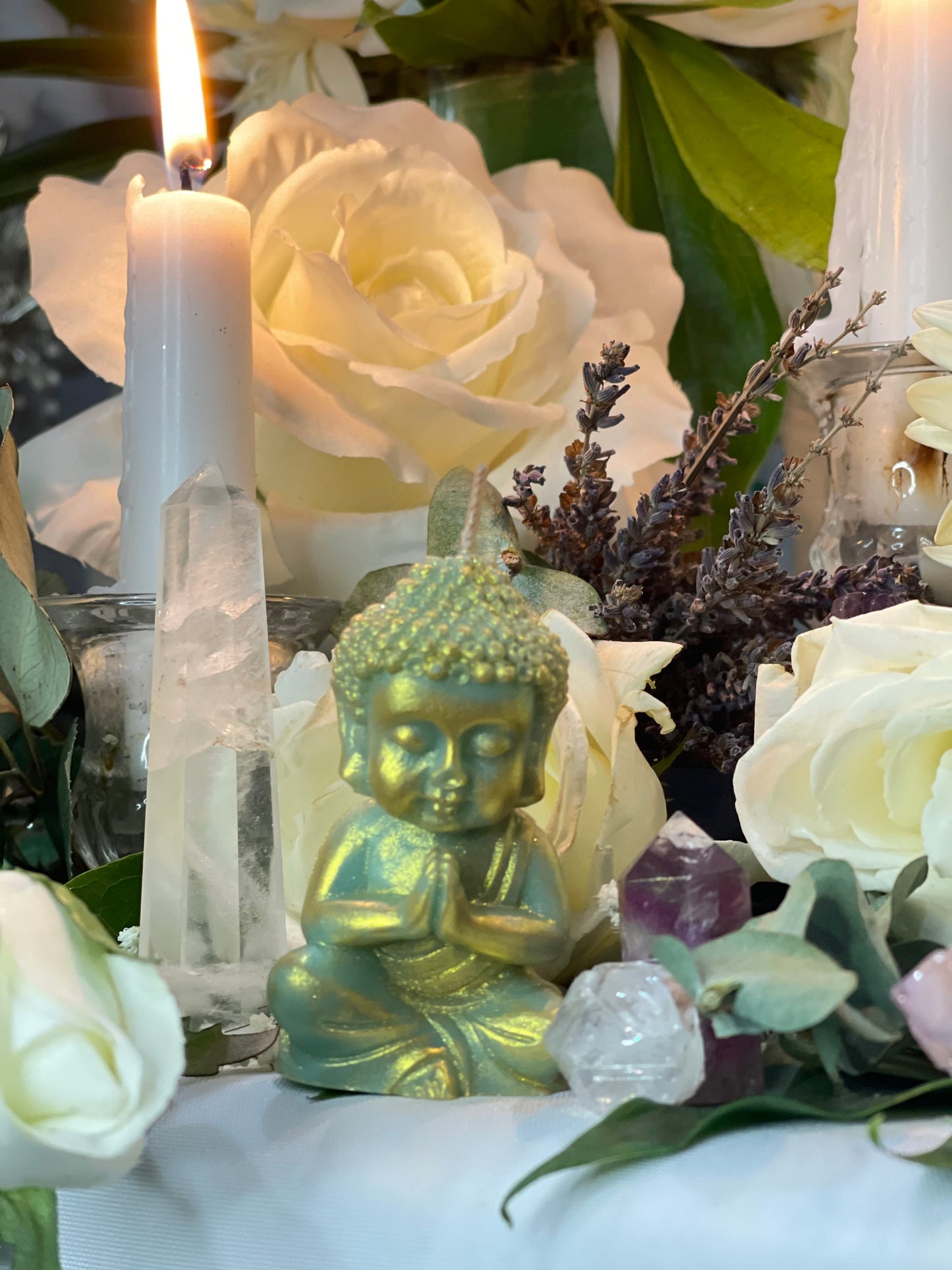 Buddha Candle + Prosperity + Spirituality