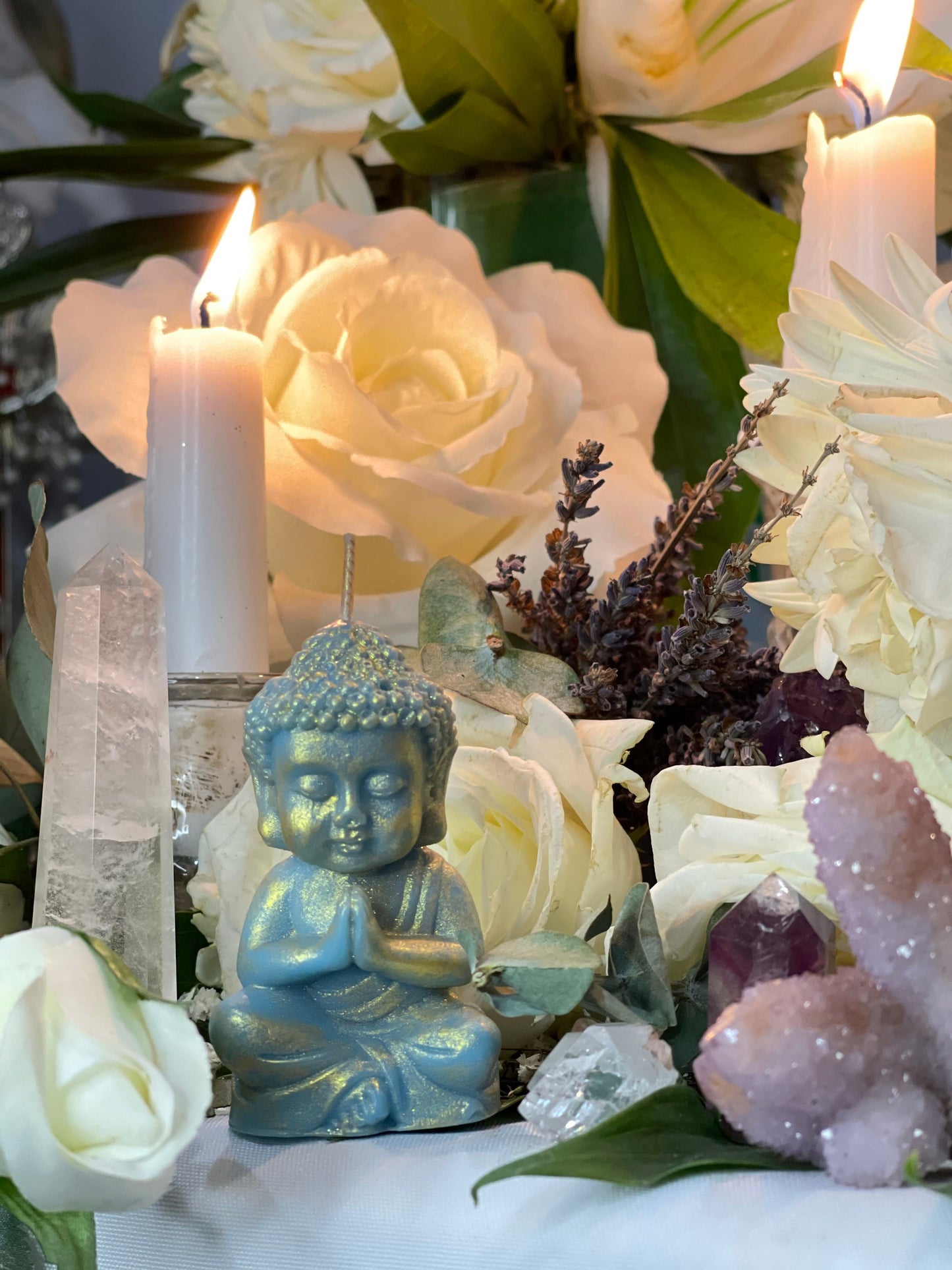 Buddha Candle + Prosperity + Spirituality