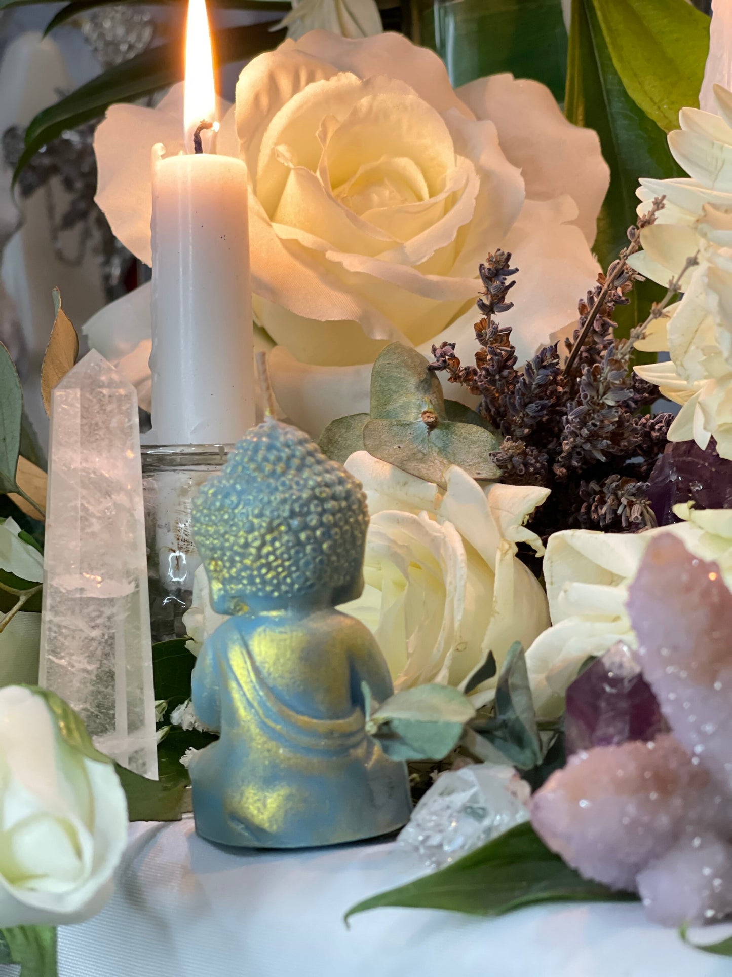 Buddha Candle + Prosperity + Spirituality
