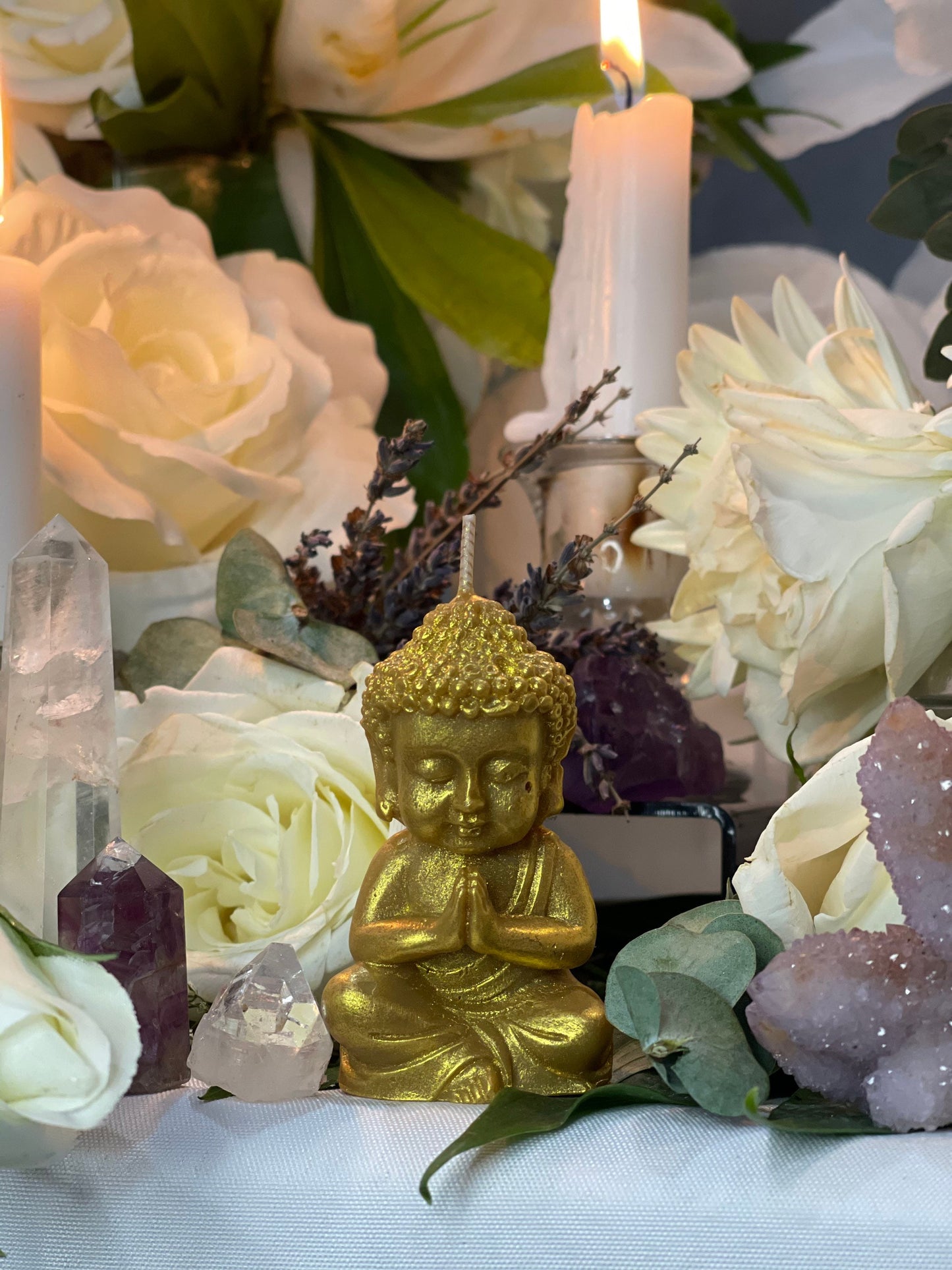 Buddha Candle + Prosperity + Spirituality