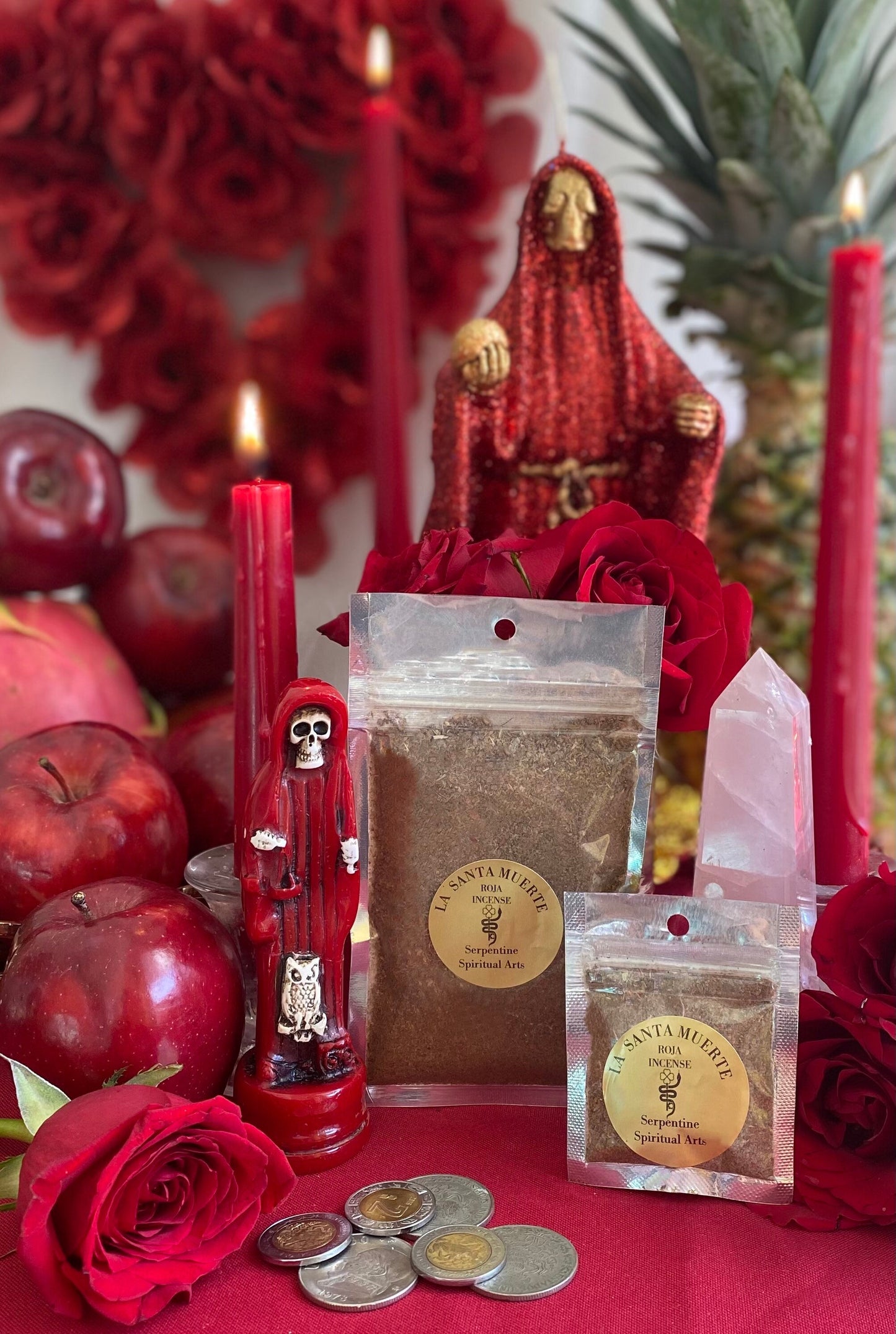 Santa Muerte Roja Incense + Hand Blended + Sahumerio