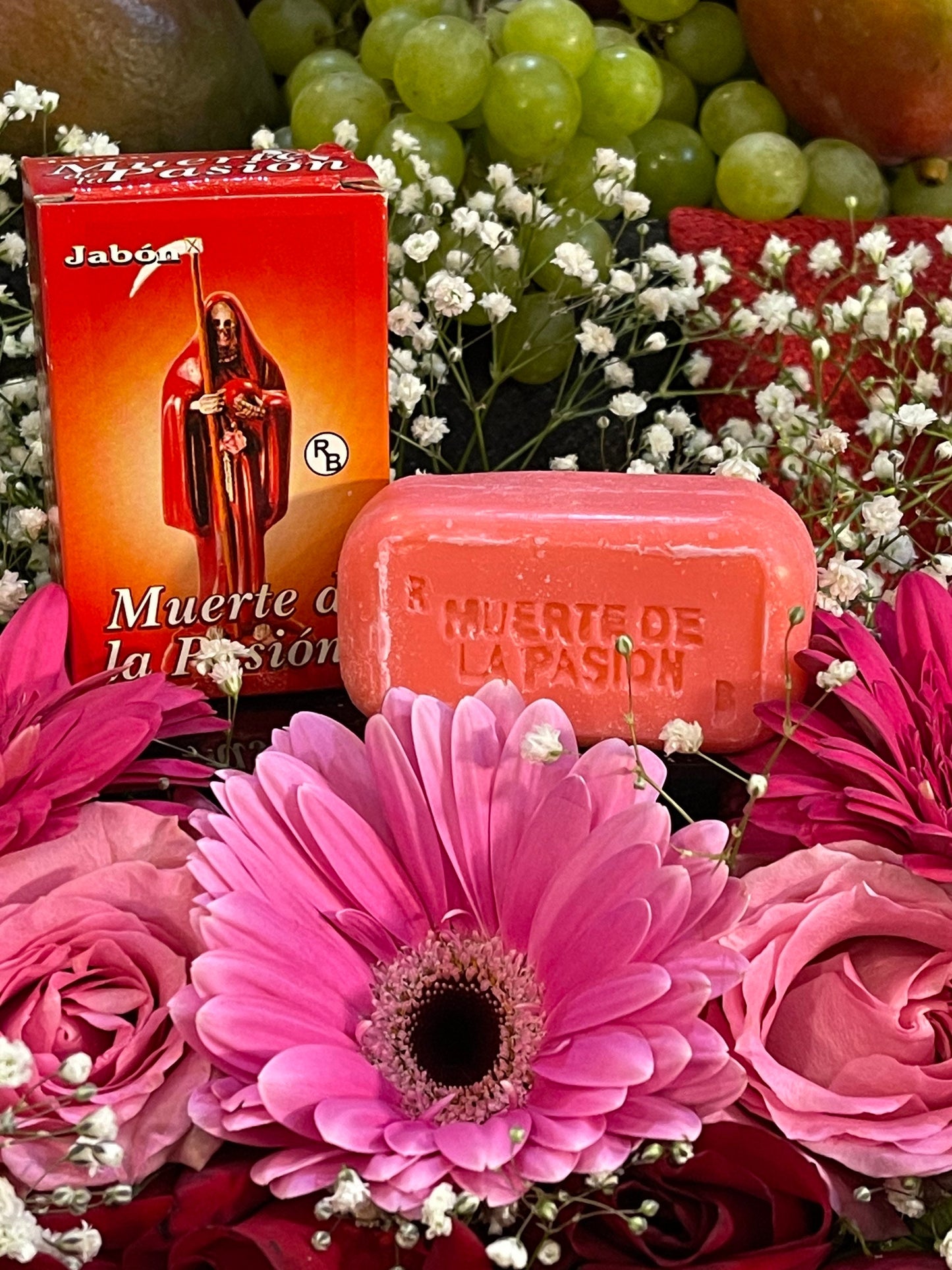 Muerte de la Pasion Jabon + Santa Muerte Roja Soap + Love + Passion + Made in Mexico + Scented