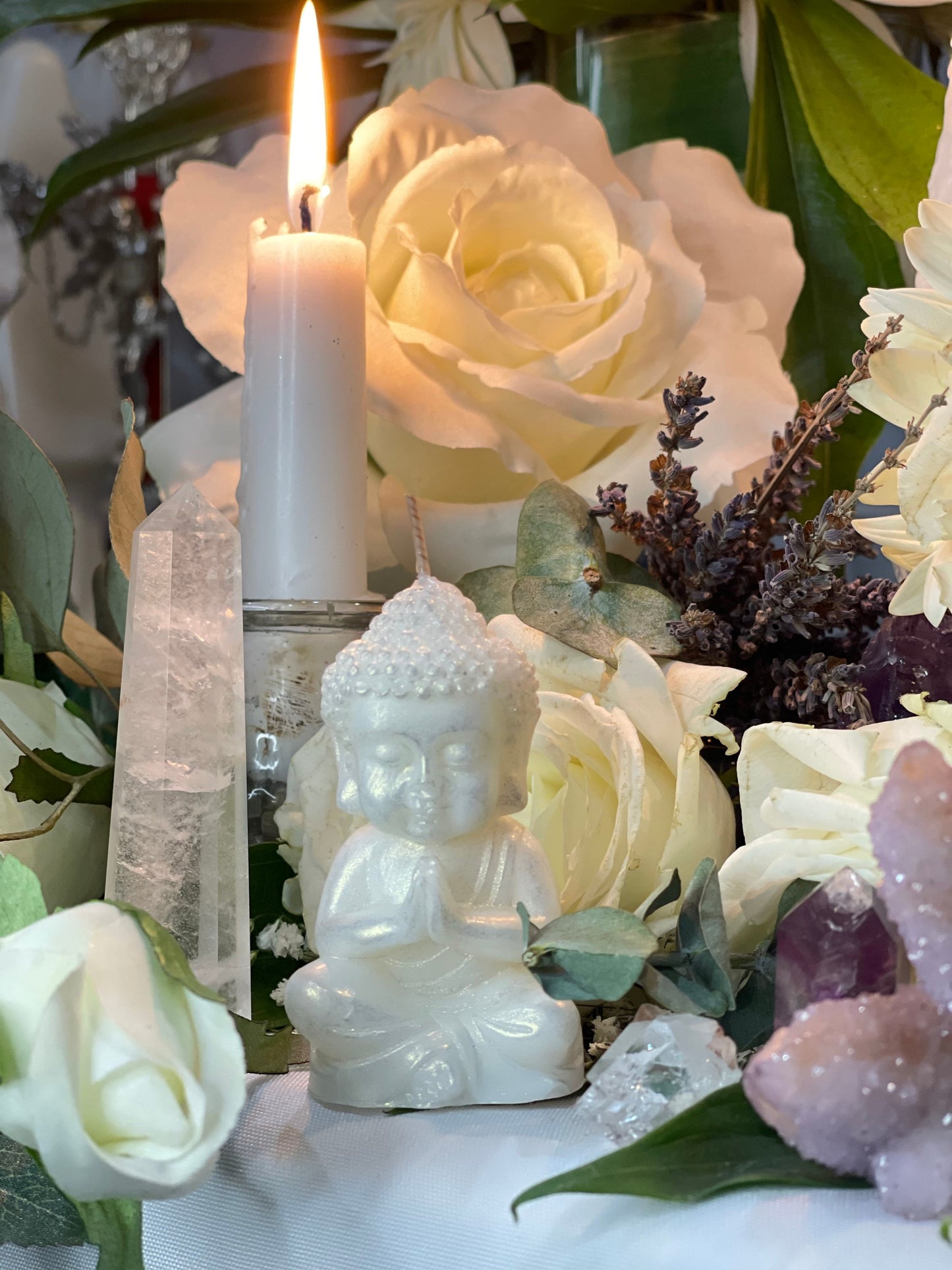 Buddha Candle + Prosperity + Spirituality