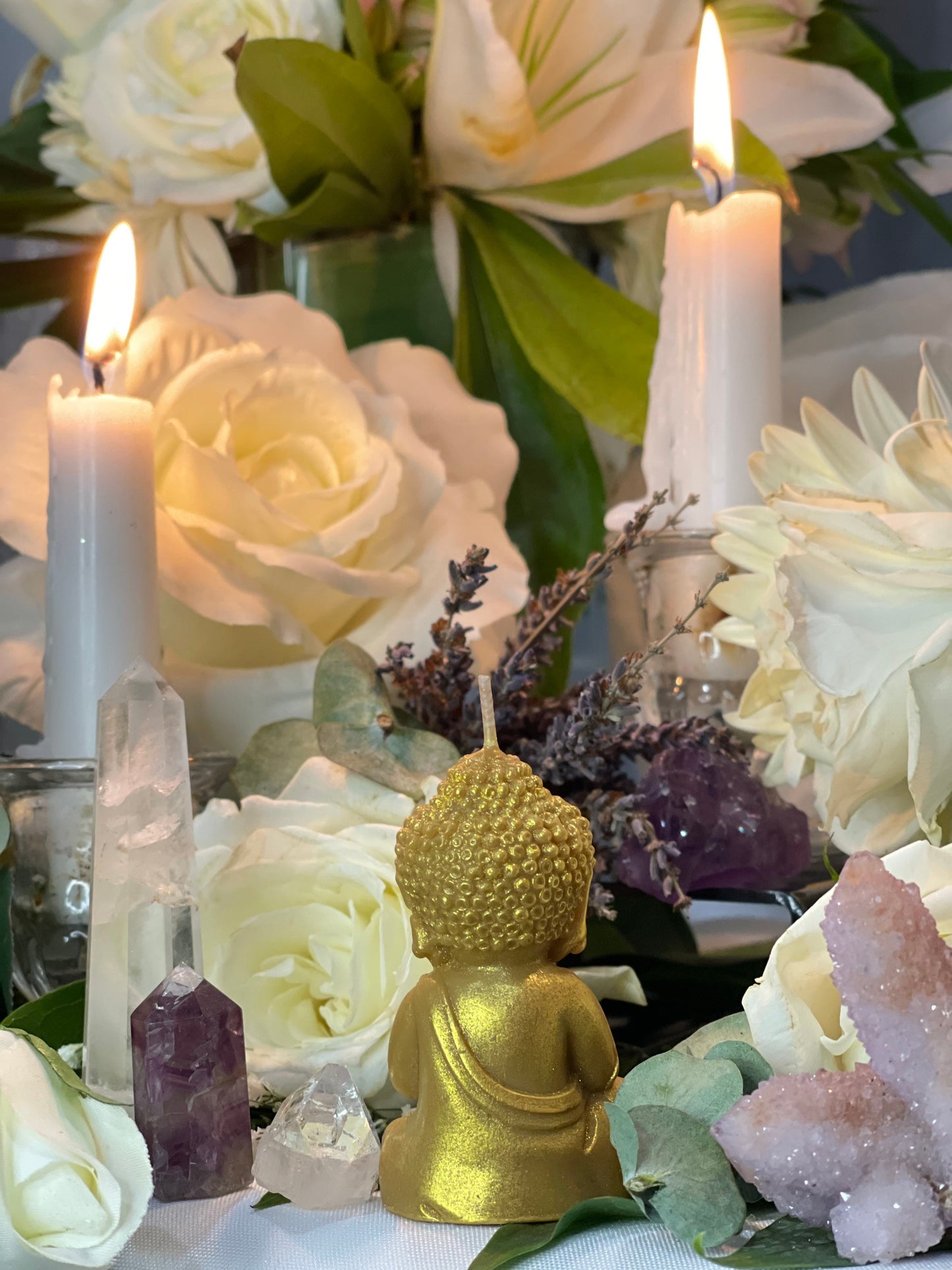 Buddha Candle + Prosperity + Spirituality