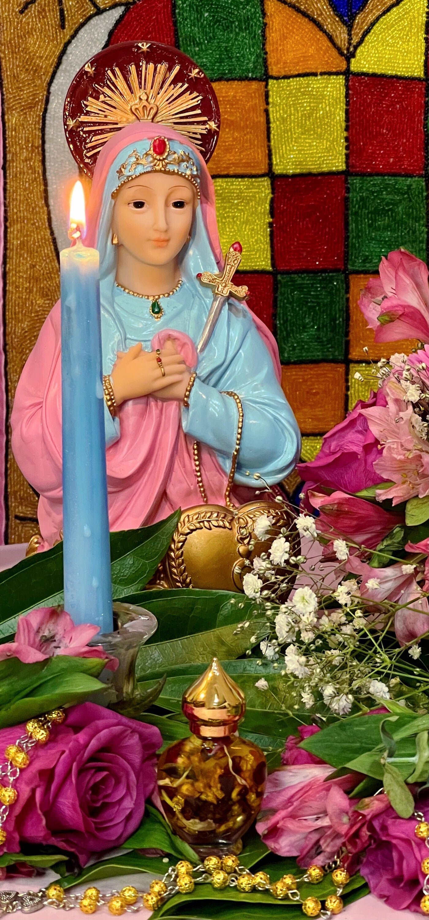 Metres Ezili Freda Bust Candle + Metresili + Blessed + Fixed + 24K Gold