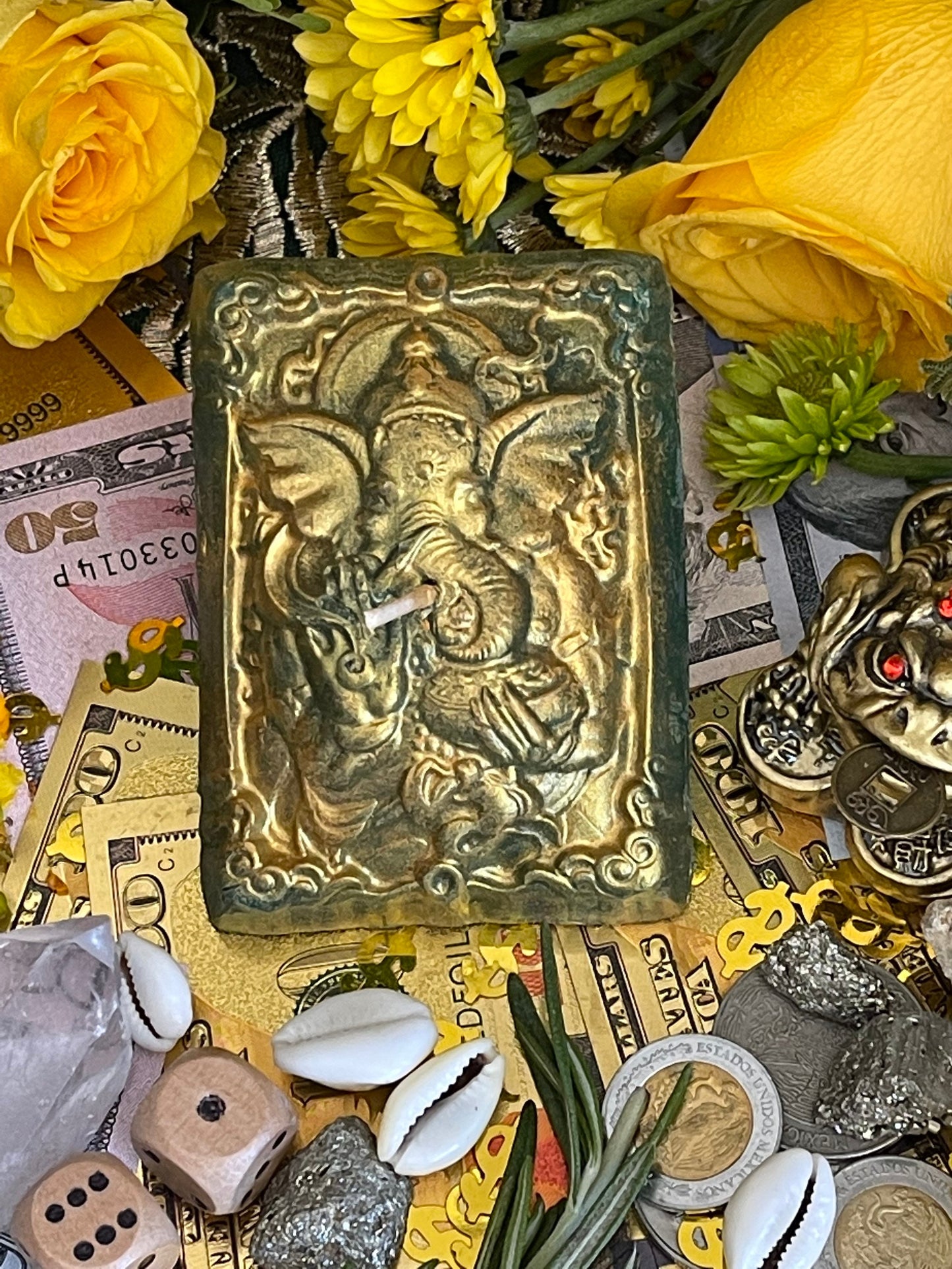 Ganesha Candle + Road Opener + Obstacle Remover
