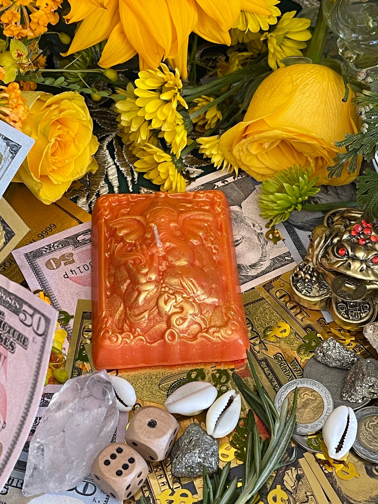Ganesha Candle + Road Opener + Obstacle Remover