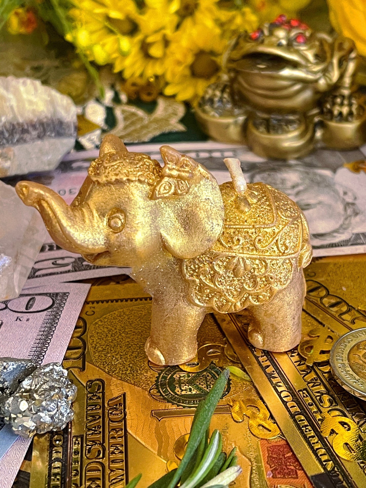 Elephant Candle + Luck + Spirit Guides