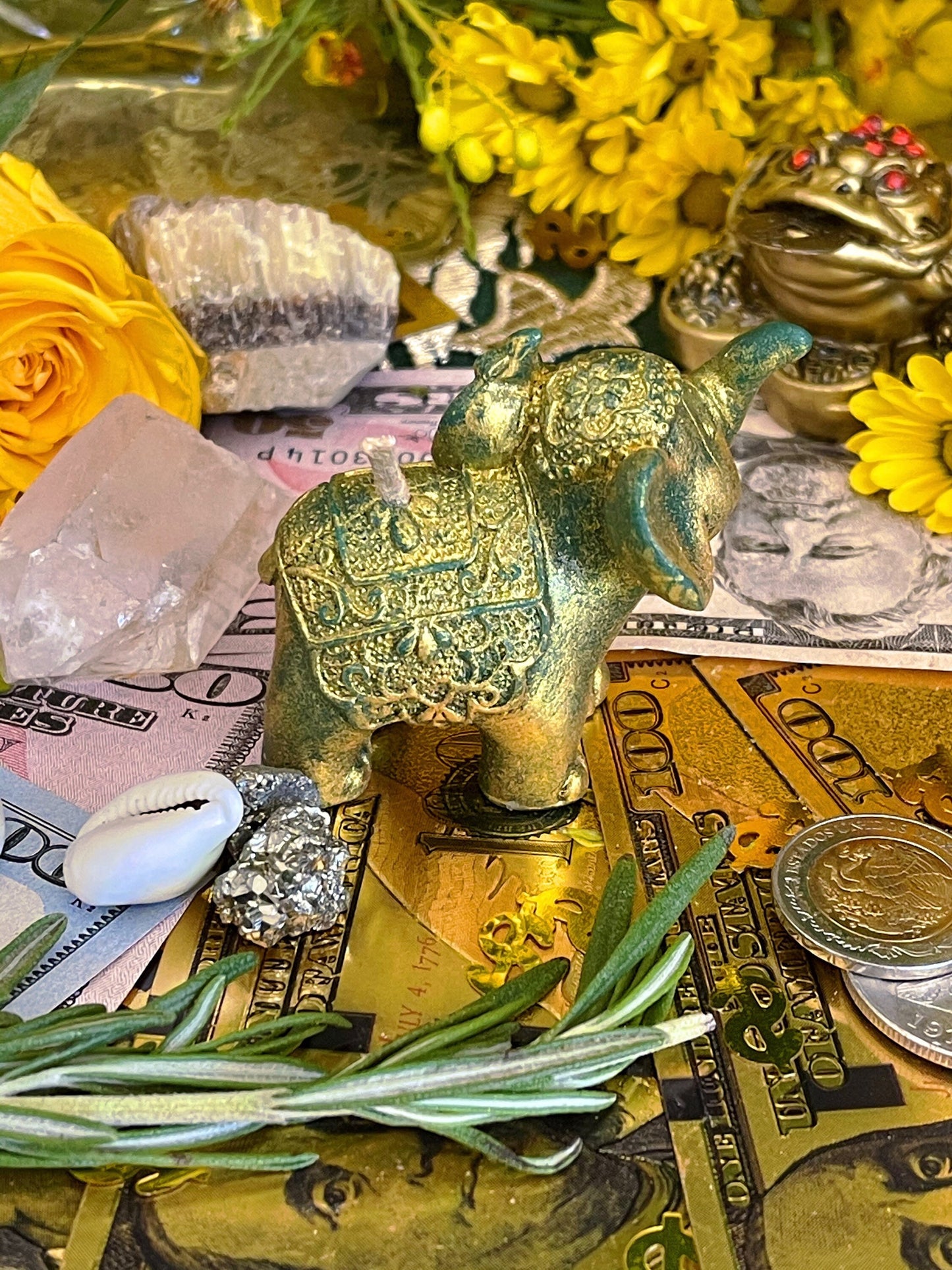 Elephant Candle + Luck + Spirit Guides