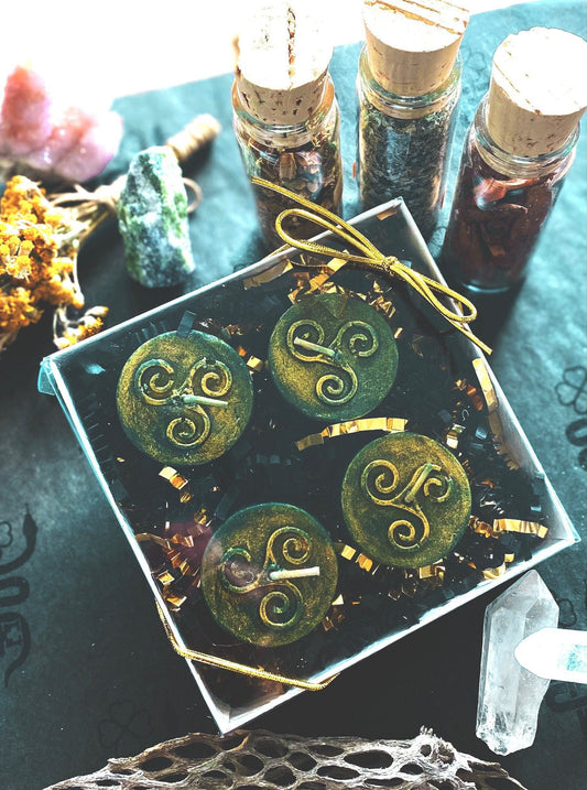 Triskele Tealight Candles in Gift Box