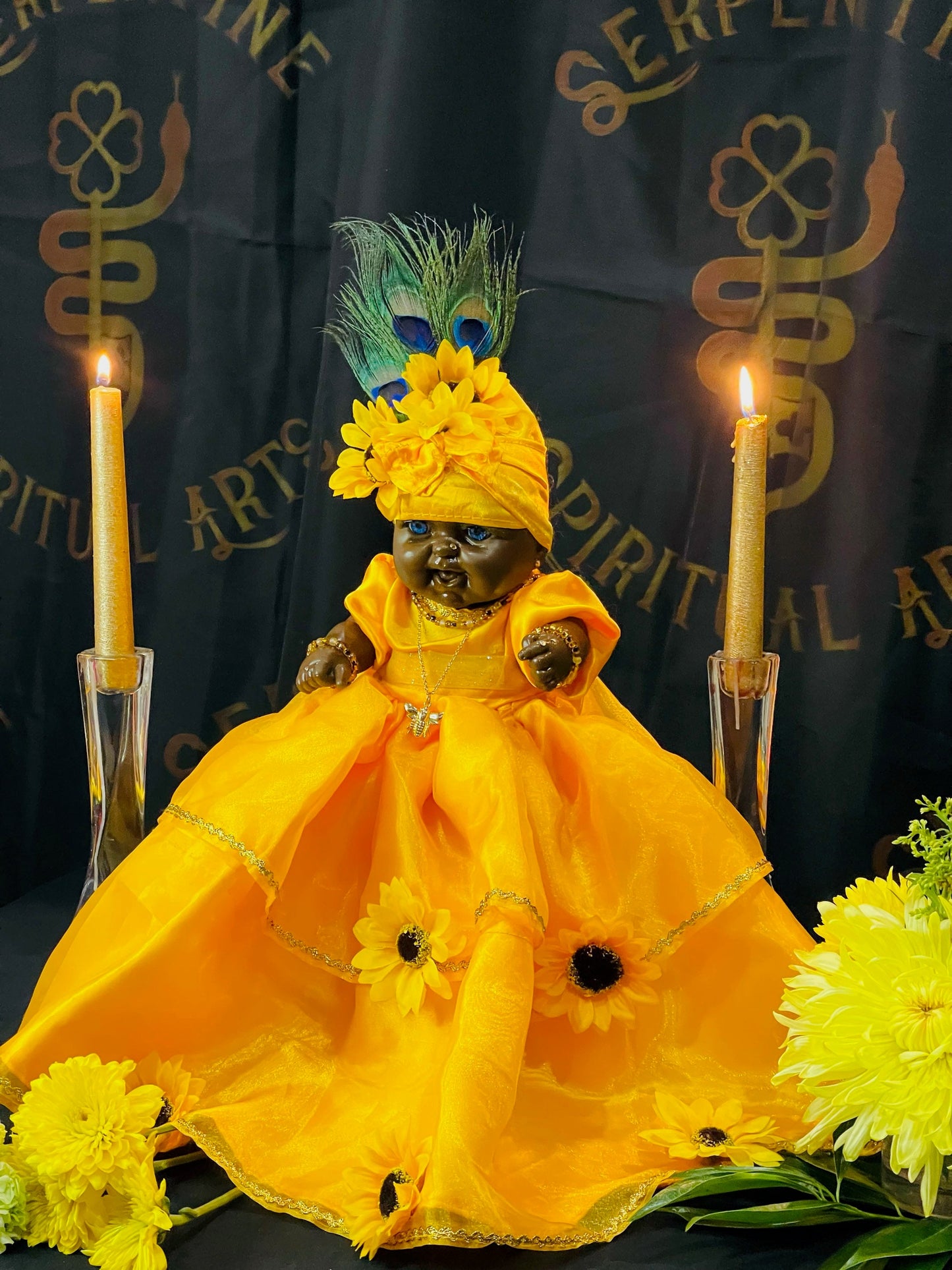 Oshun Doll + African Spirit of Love & Prosperity + Ochun + Orisha + Santeria + Ifa + Yoruba + Lukumi + Santerismo