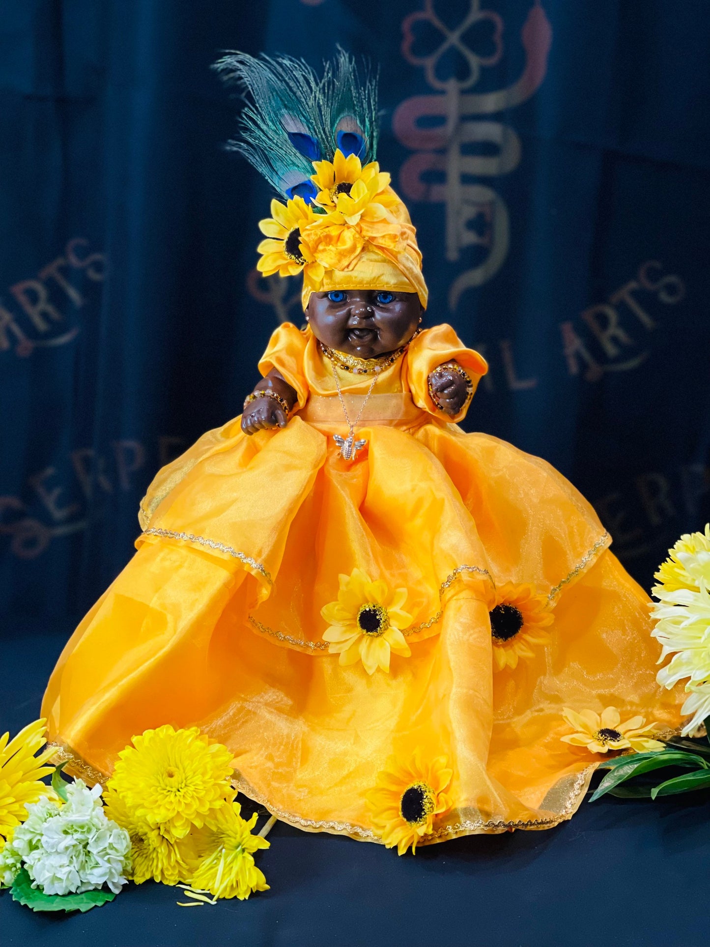 Oshun Doll + African Spirit of Love & Prosperity + Ochun + Orisha + Santeria + Ifa + Yoruba + Lukumi + Santerismo
