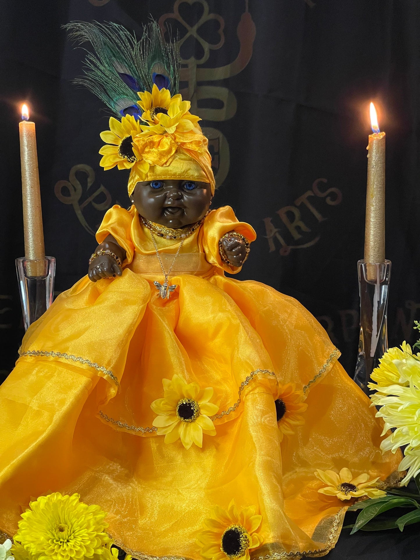 Oshun Doll + African Spirit of Love & Prosperity + Ochun + Orisha + Santeria + Ifa + Yoruba + Lukumi + Santerismo