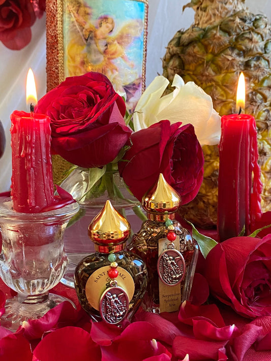 Saint Michael & Belie Belcan Protection or Justice Oil + Fiery Wall of Protection + Archangel Michael