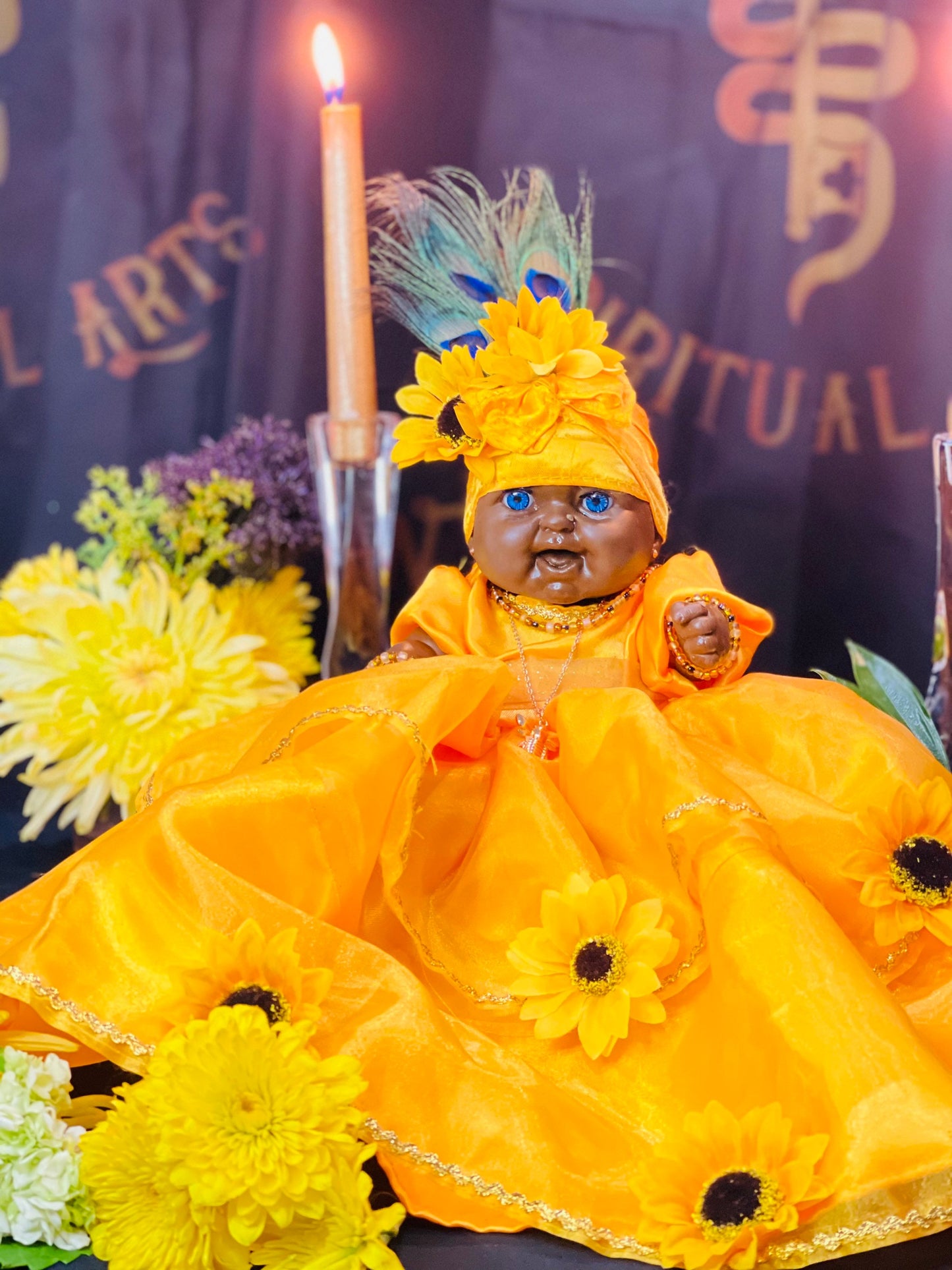 Oshun Doll + African Spirit of Love & Prosperity + Ochun + Orisha + Santeria + Ifa + Yoruba + Lukumi + Santerismo