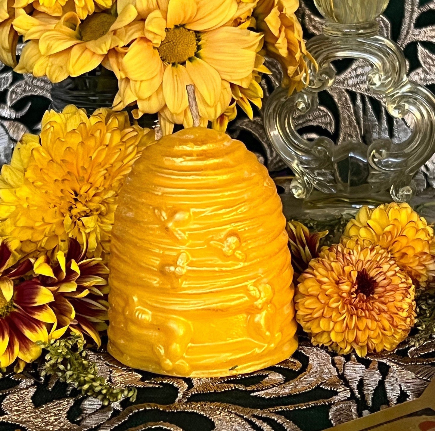 Beehive Candle + Bee Hive + Honey Pot + Oshun / Ochun Offering + Orisha + Santeria + Ifa + Yoruba + Lukumi + Santerismo