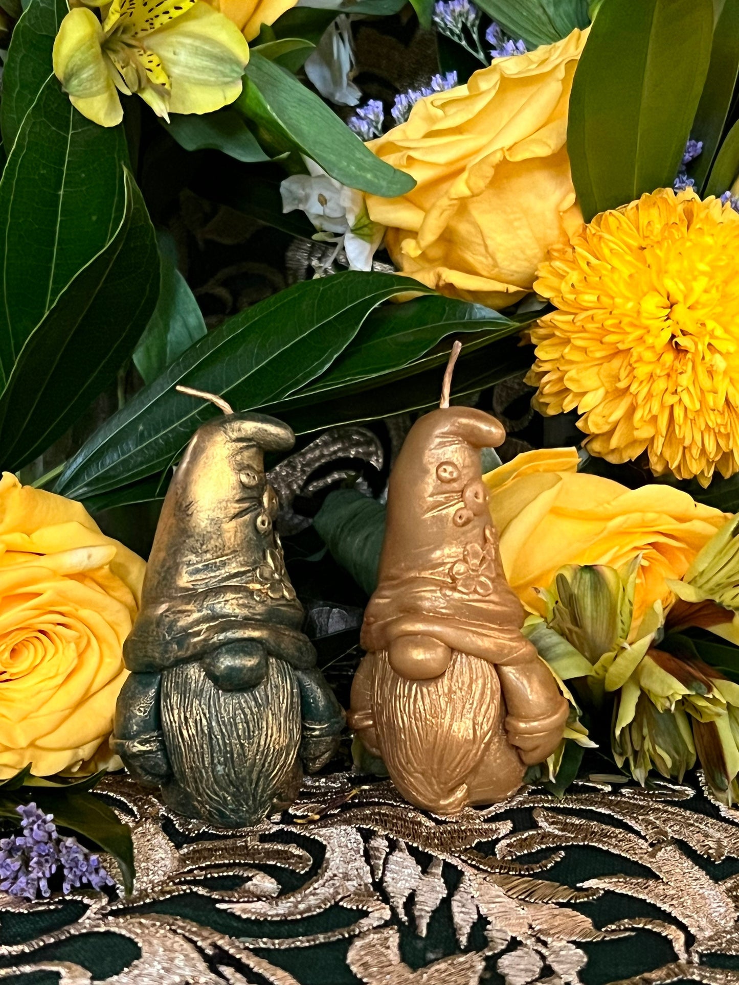 Gnome Candle + Spirits of the Land + Witch + Hand Poured